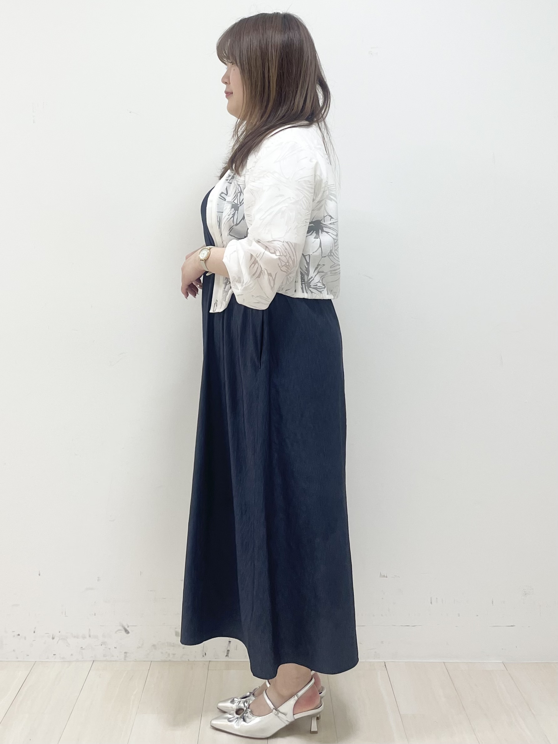 YUUKIさんの「COUP DE CHANCE｜【手洗い可／日本製／／セットアップ可】オパール花柄ブルゾン」を使ったコーディネート