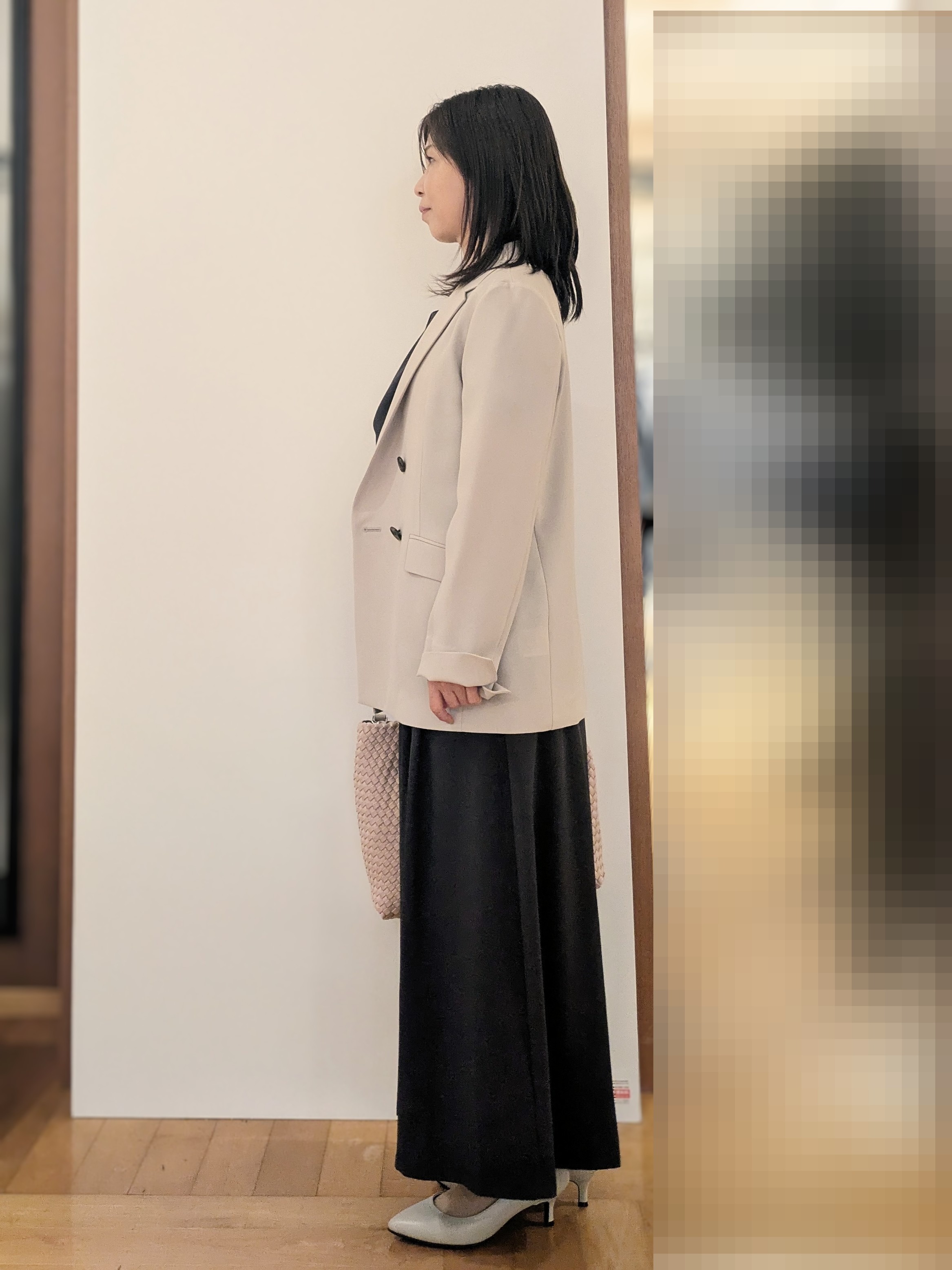 laverさんの「UNTITLED｜【新色追加/セットアップ可】エアリー ダブルブレストジャケット」を使ったコーディネート