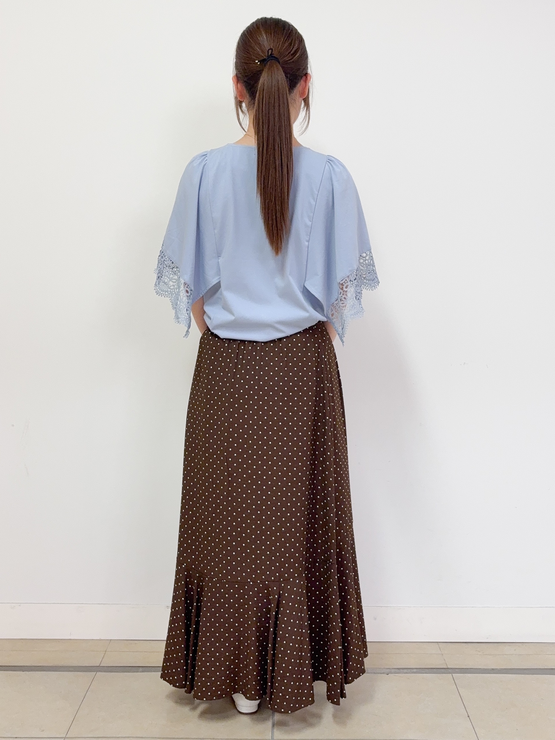 ハルさんの「Reflect｜【UVカット／接触冷感】レーススリーブジャージカットソー」を使ったコーディネート