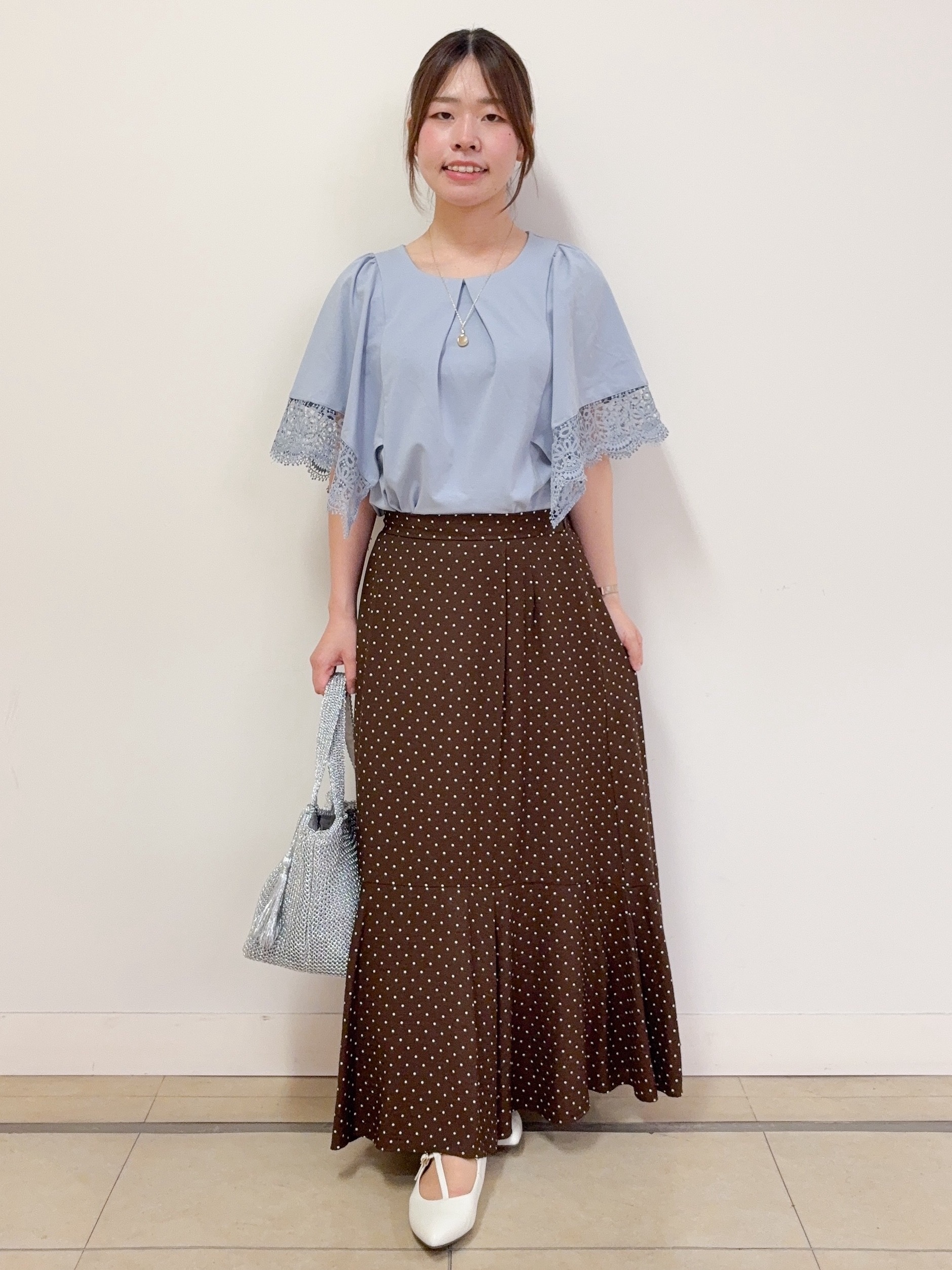 ハルさんの「Reflect｜【UVカット／接触冷感】レーススリーブジャージカットソー」を使ったコーディネート