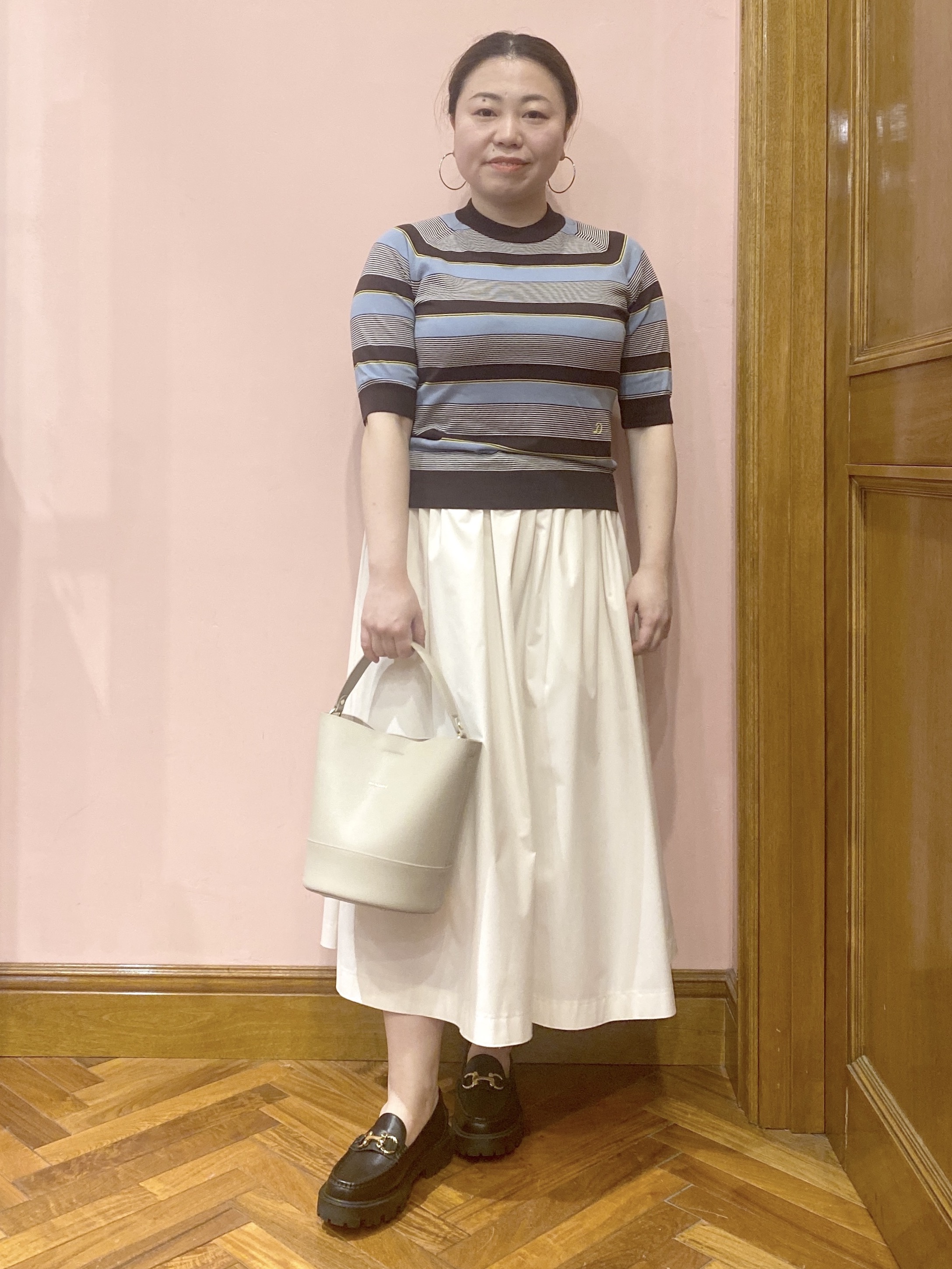 Ayano.Kさんの「DRESSTERIOR｜ウォッシャブルコットンカシミヤカーディガン」を使ったコーディネート