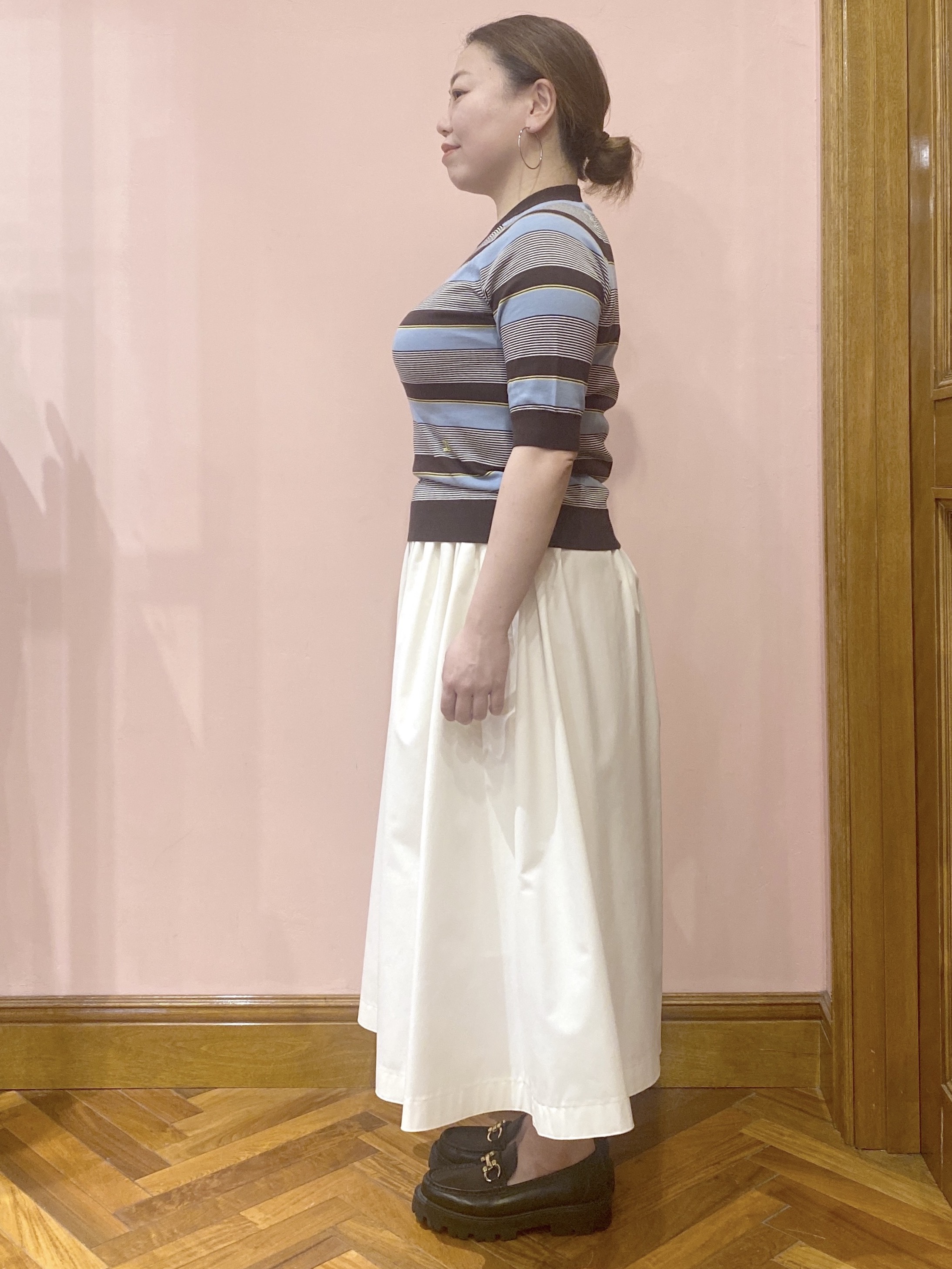 Ayano.Kさんの「DRESSTERIOR｜ウォッシャブルコットンカシミヤカーディガン」を使ったコーディネート