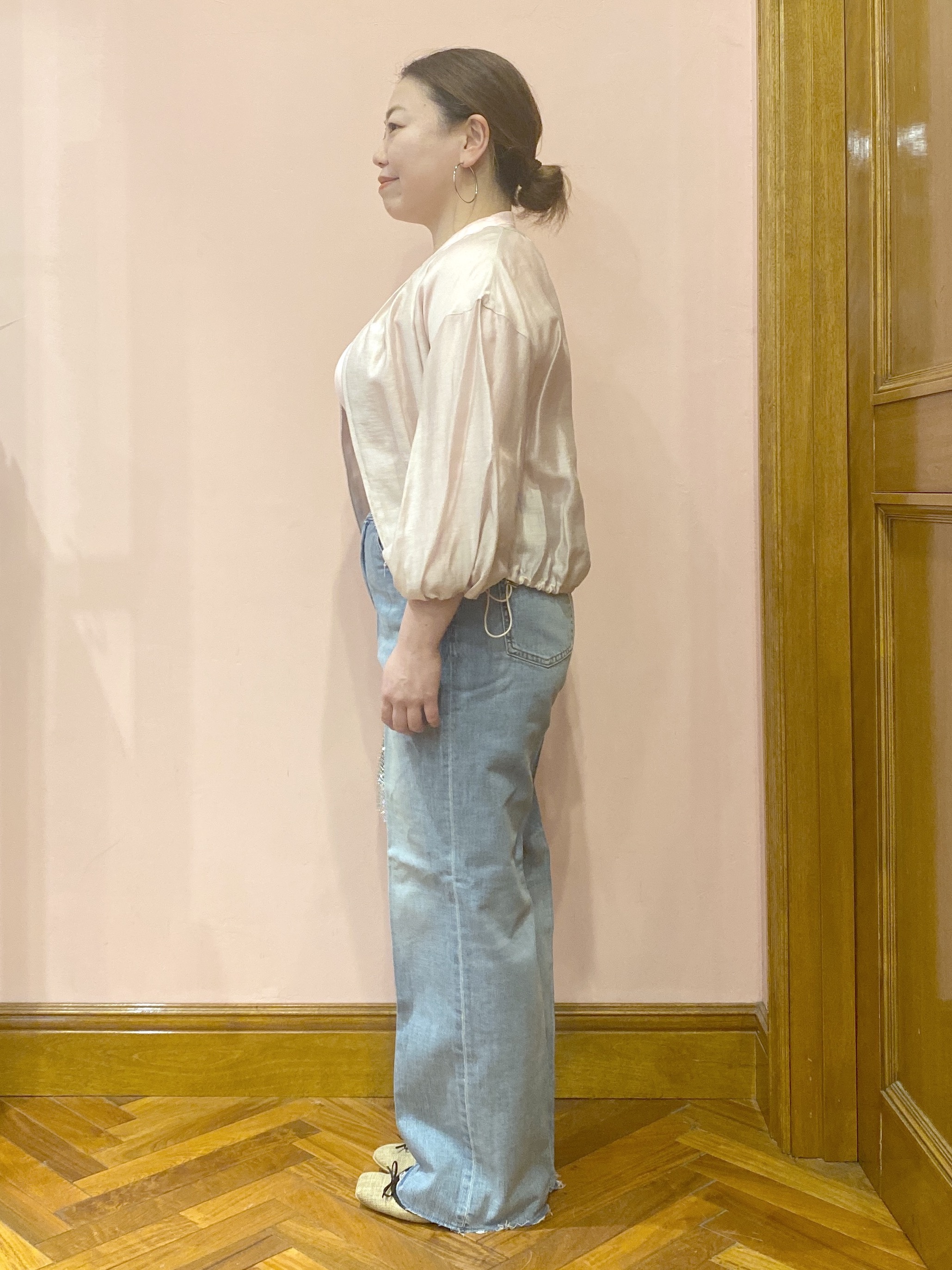 Ayano.Kさんの「DRESSTERIOR｜ウォッシャブル シアーショートブルゾン」を使ったコーディネート