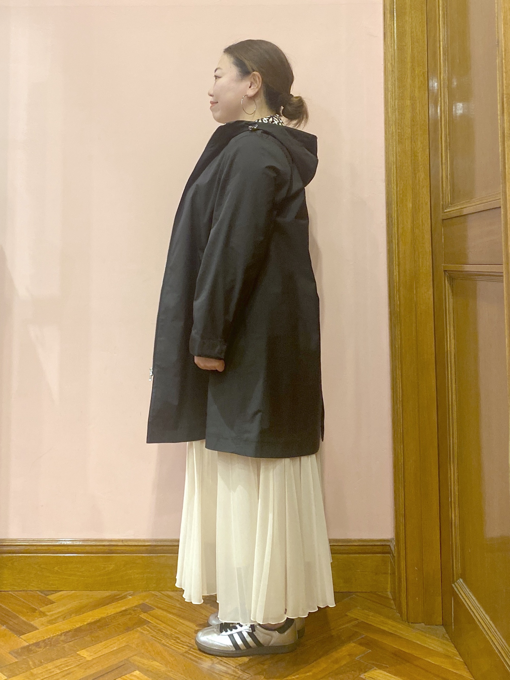 Ayano.Kさんの「DRESSTERIOR｜【ウォッシャブル/撥水素材】撥水フーテッドツイルコート」を使ったコーディネート