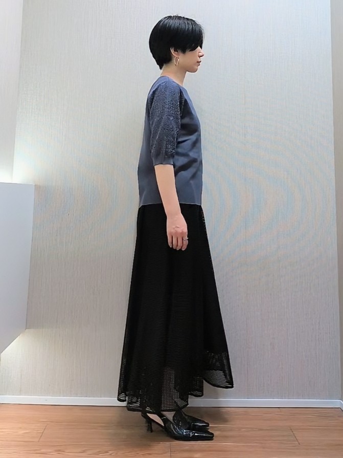 ミズタさんの「UNTITLED｜【洗える】エレガンススリーブニット」を使ったコーディネート