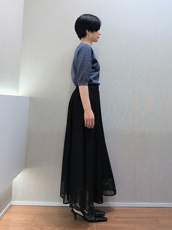ミズタさんの「UNTITLED｜【洗える】エレガンススリーブニット」を使ったコーディネート