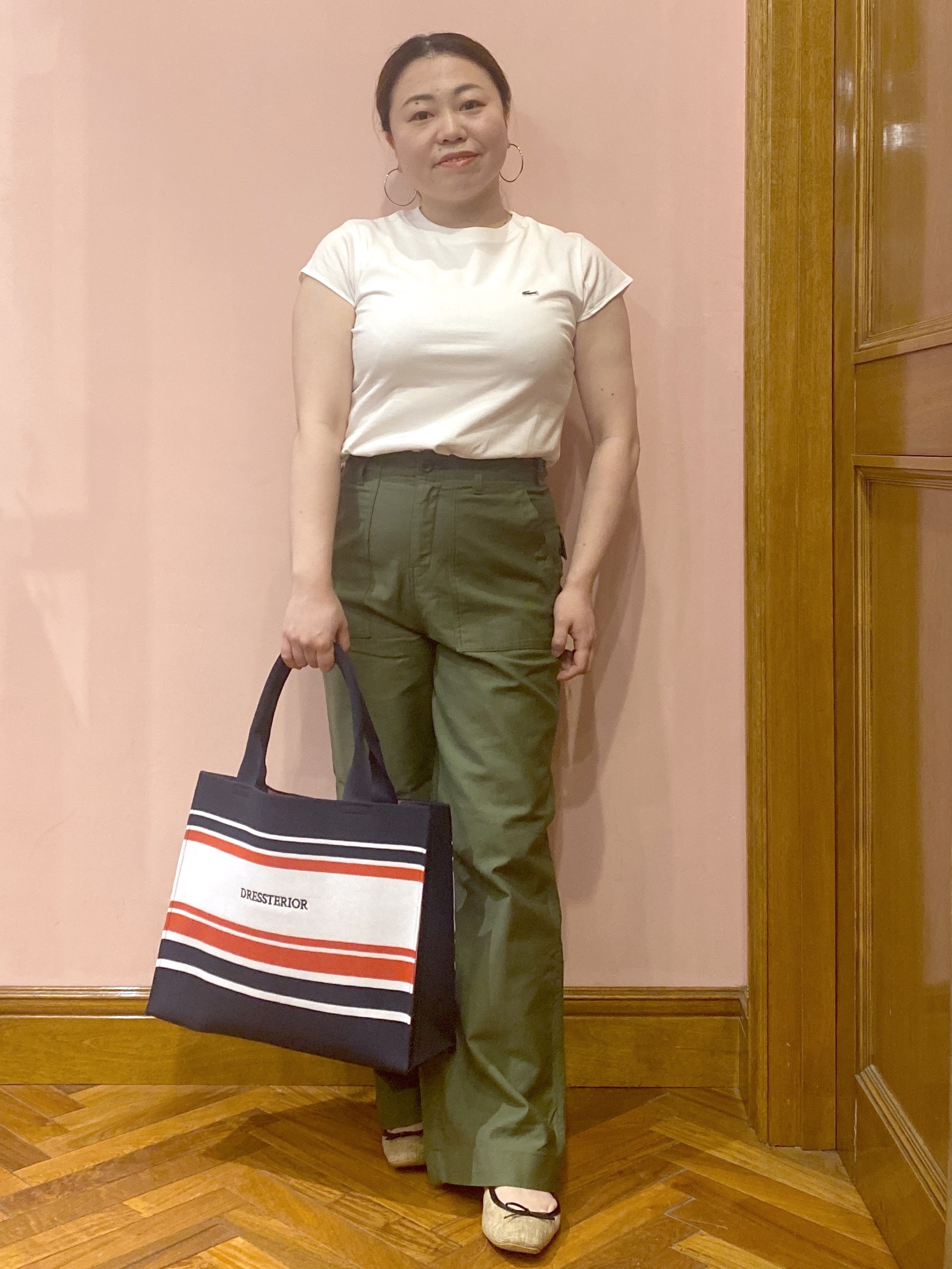 Ayano.Kさんの「DRESSTERIOR｜ウォッシャブル コットンカシミヤ コンビカーデ」を使ったコーディネート