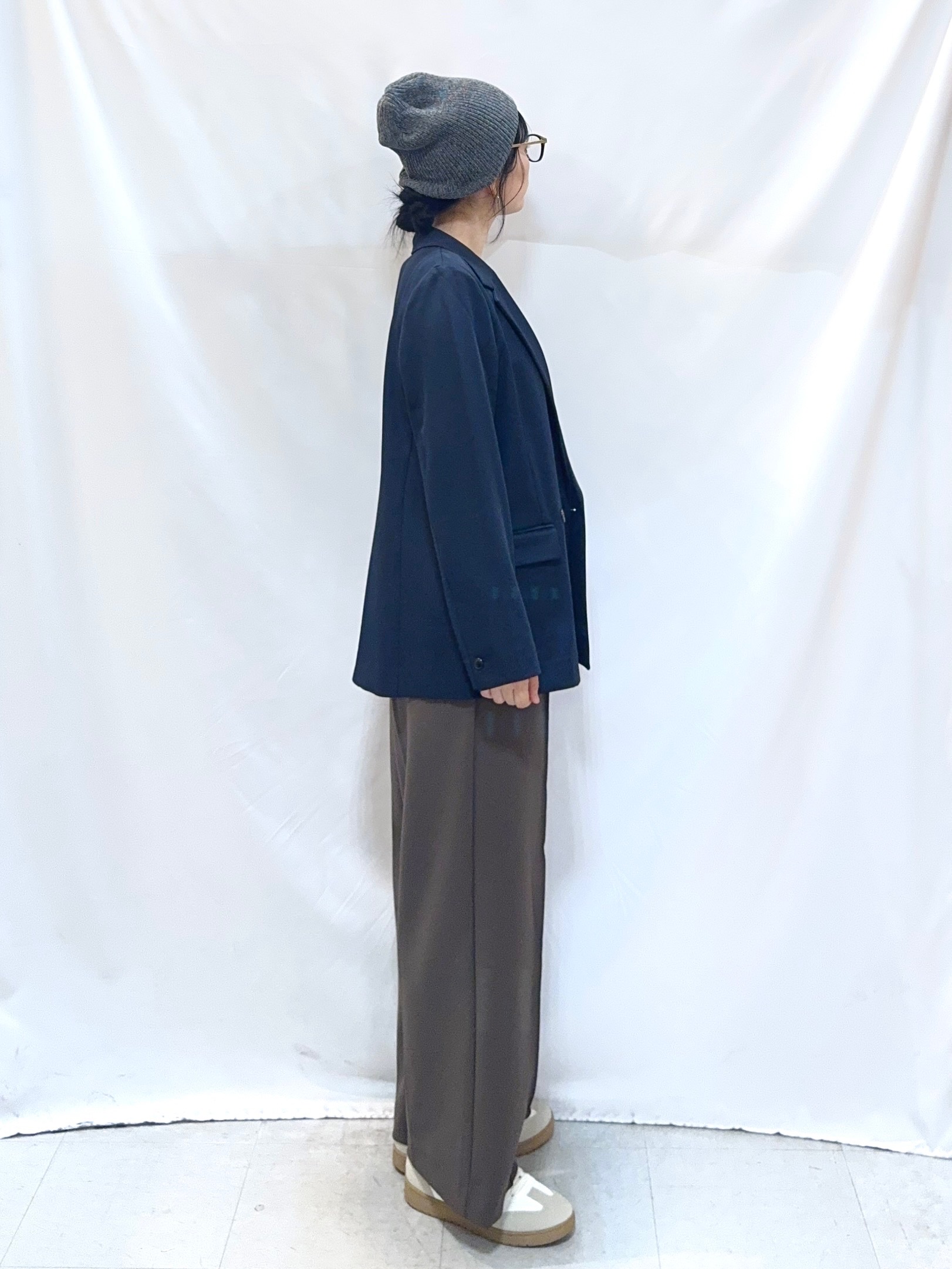 𝐇𝐢𝐫𝐨𝐦𝐢さんの「SHOO･LA･RUE｜【洗濯機可/イージーケア/UV】オンオフ使える　ゆったりダブルジャケット」を使ったコーディネート