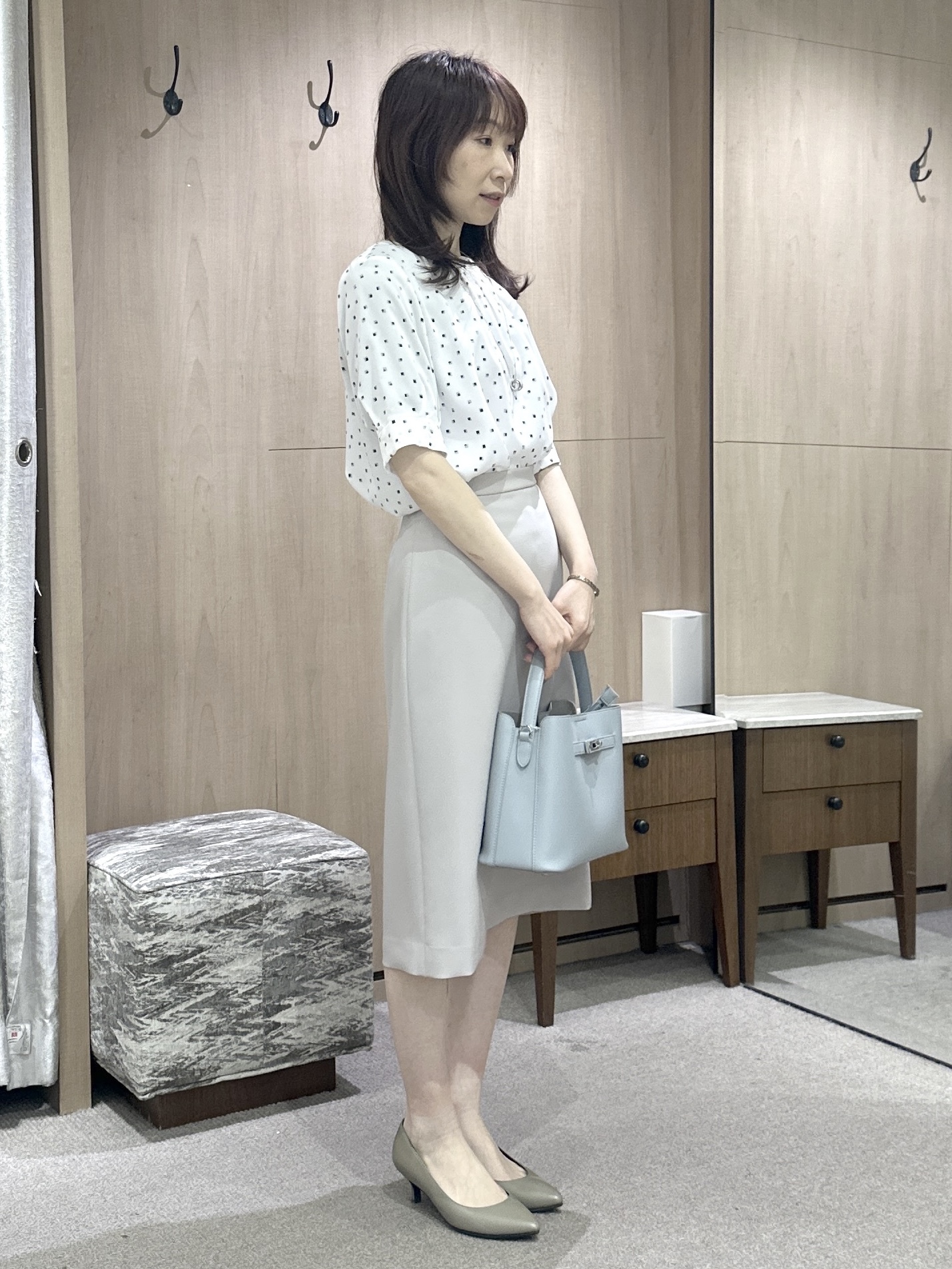 Miwaさんの「UNTITLED｜【セットアップ可/UV/接触冷感】エアリーテーラードジャケット」を使ったコーディネート