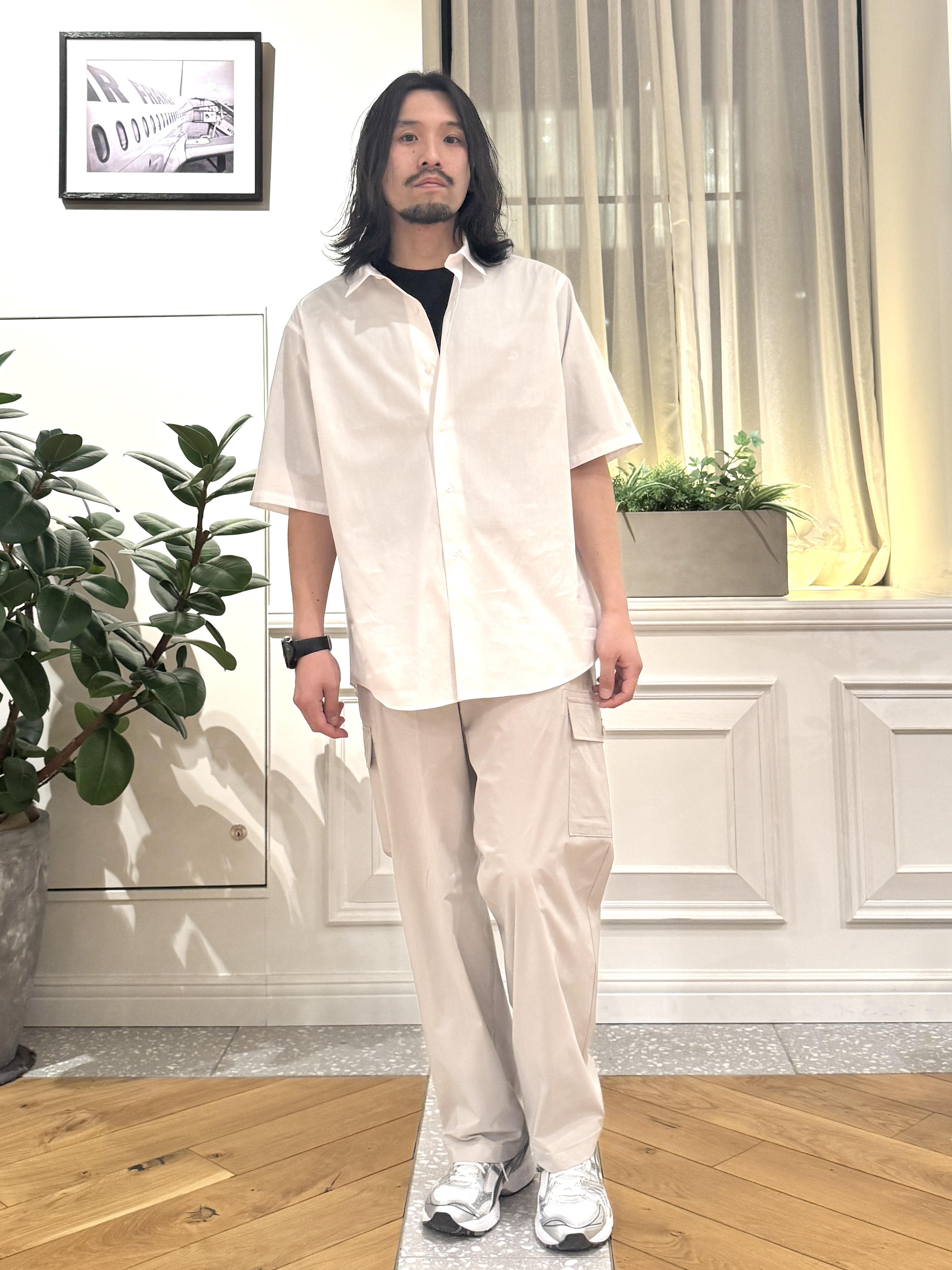 kawarataniさんの「DRESSTERIOR｜【干場義雅&times;DRESSTERIOR】シドグラスシャツ」を使ったコーディネート