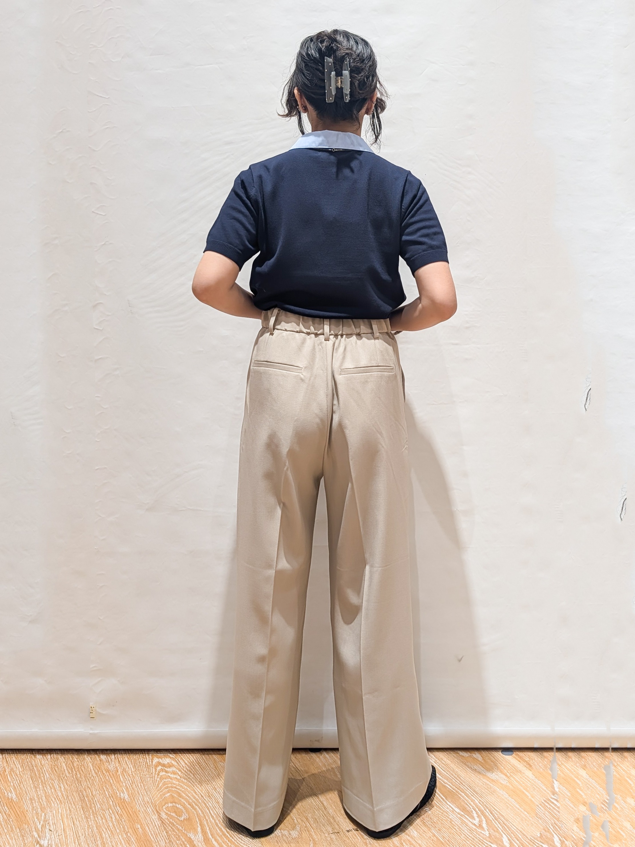ぽんさんの「OPAQUE.CLIP｜2WAY衿付きニット【洗濯機OK】」を使ったコーディネート