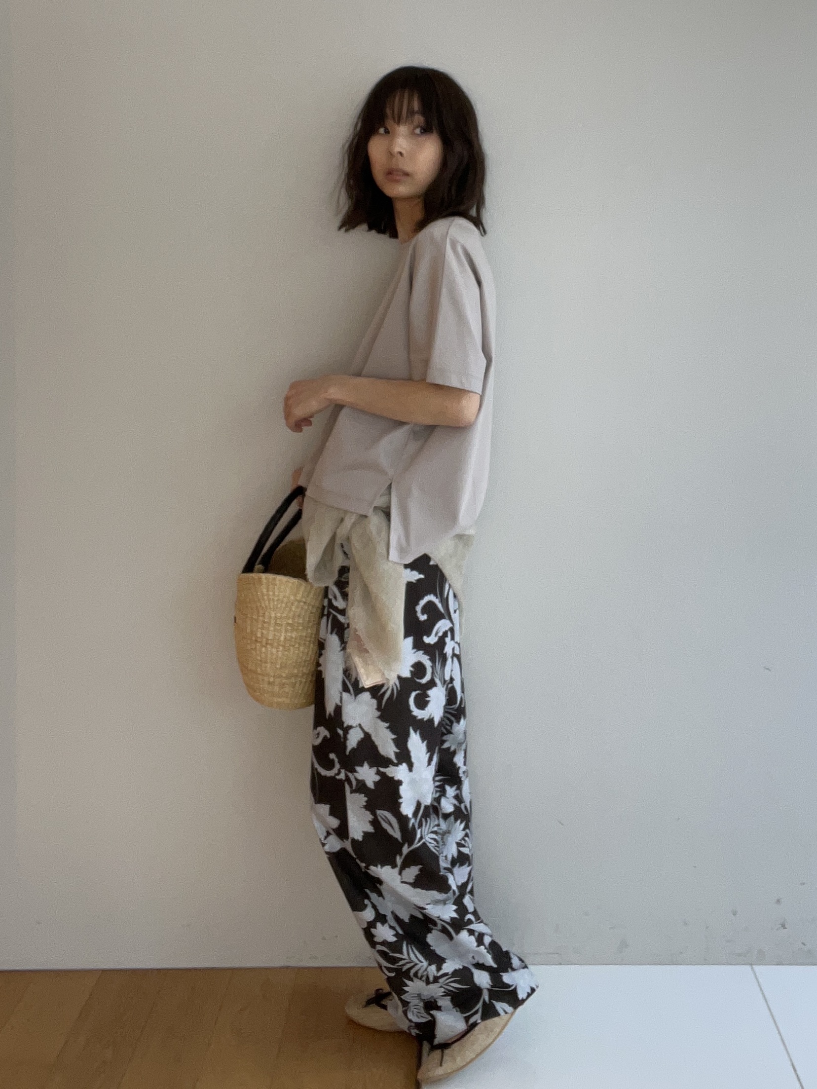 misaさんの「DRESSTERIOR｜AFRICAN SQUARE（アフリカンスクエア）ブルキナバスケット」を使ったコーディネート