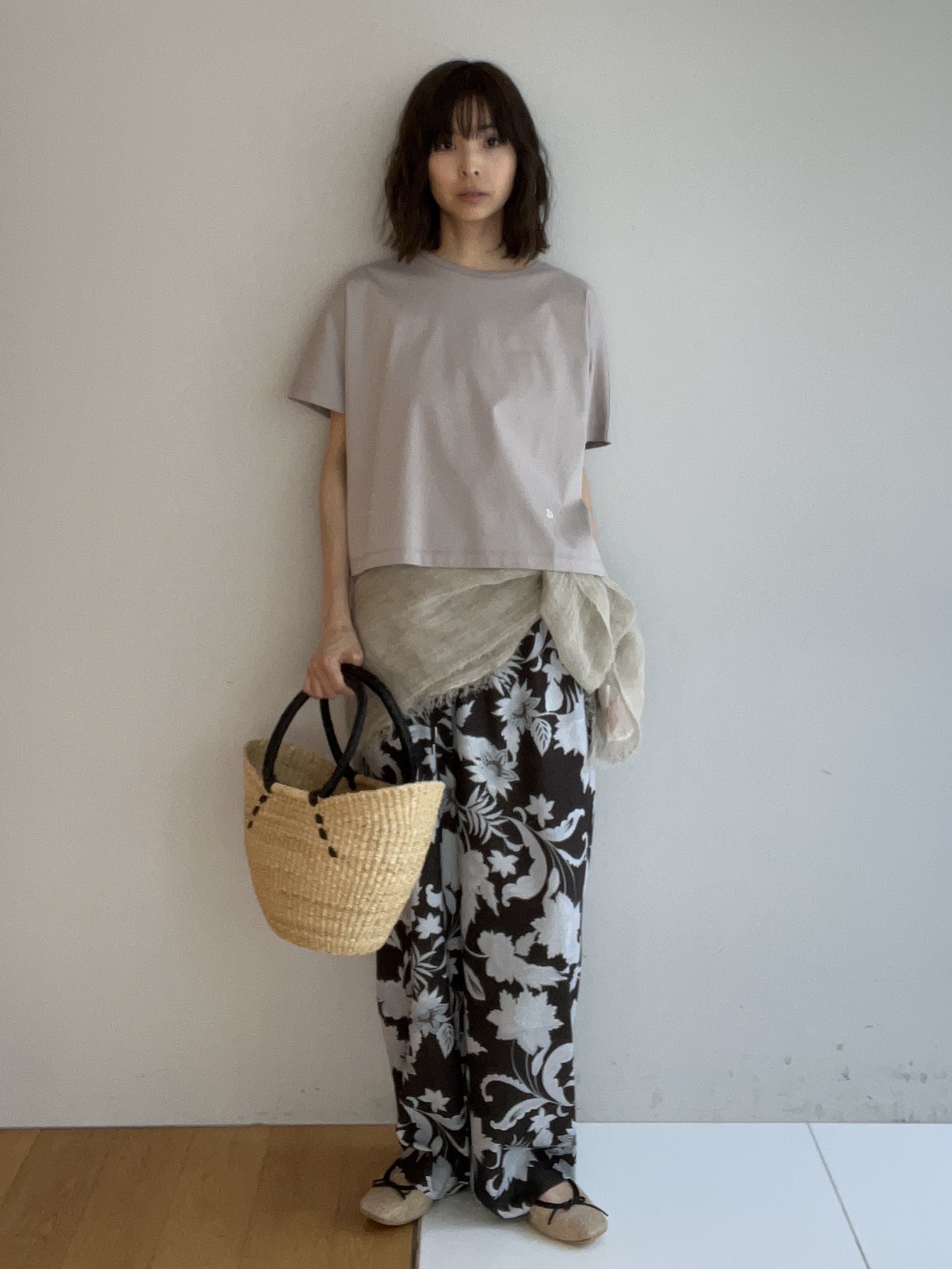 misaさんの「DRESSTERIOR｜AFRICAN SQUARE（アフリカンスクエア）ブルキナバスケット」を使ったコーディネート