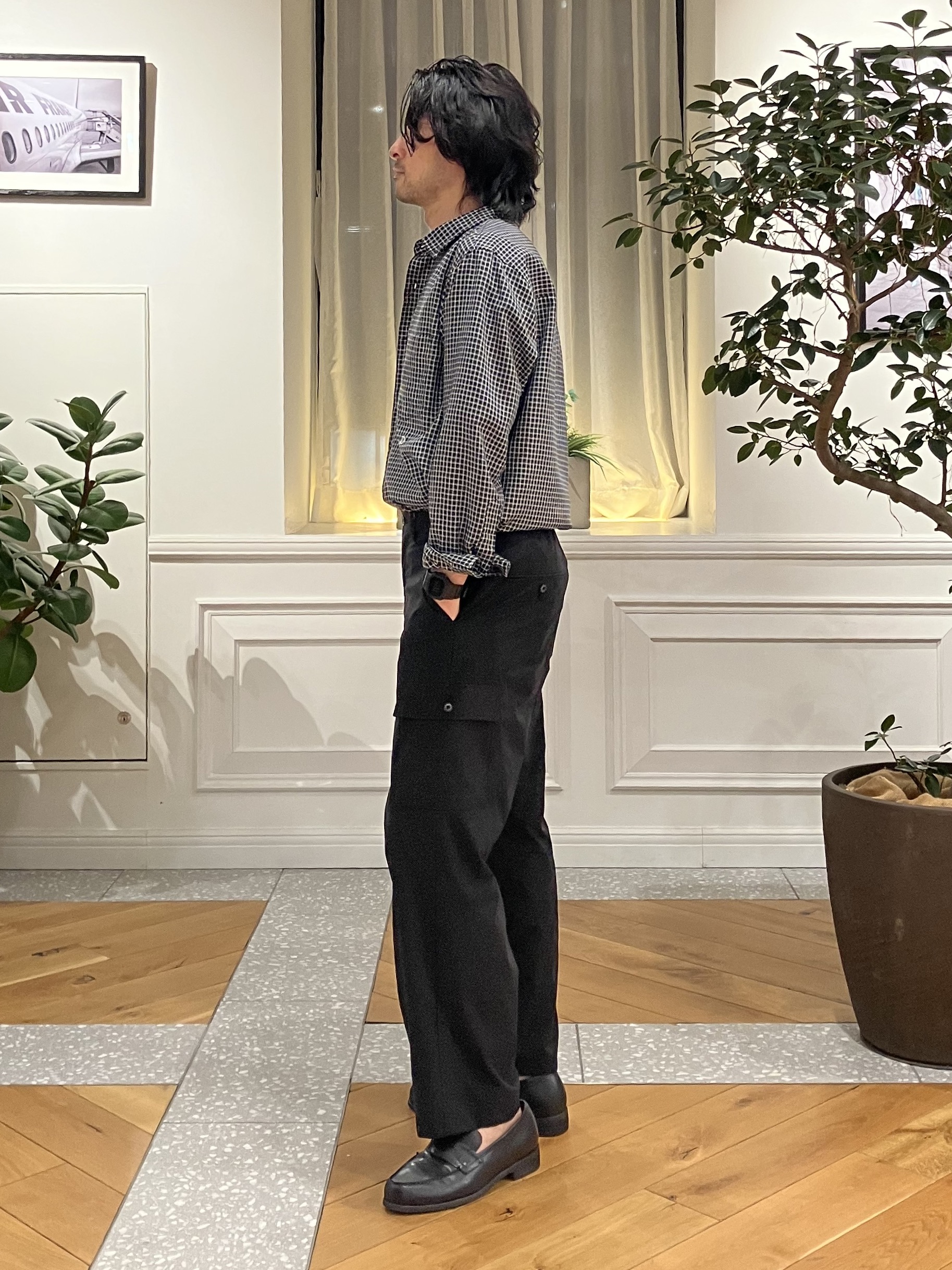 junyaさんの「DRESSTERIOR｜ミニチェックシャツ」を使ったコーディネート