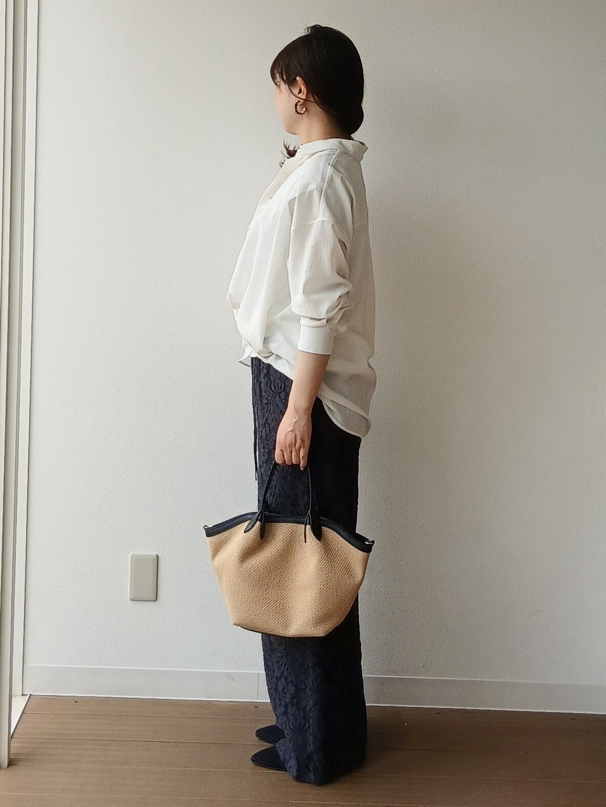 なみきさんの「UNTITLED｜【2WAY/マシンウォッシャブル】カシュクールデザインシャツ」を使ったコーディネート