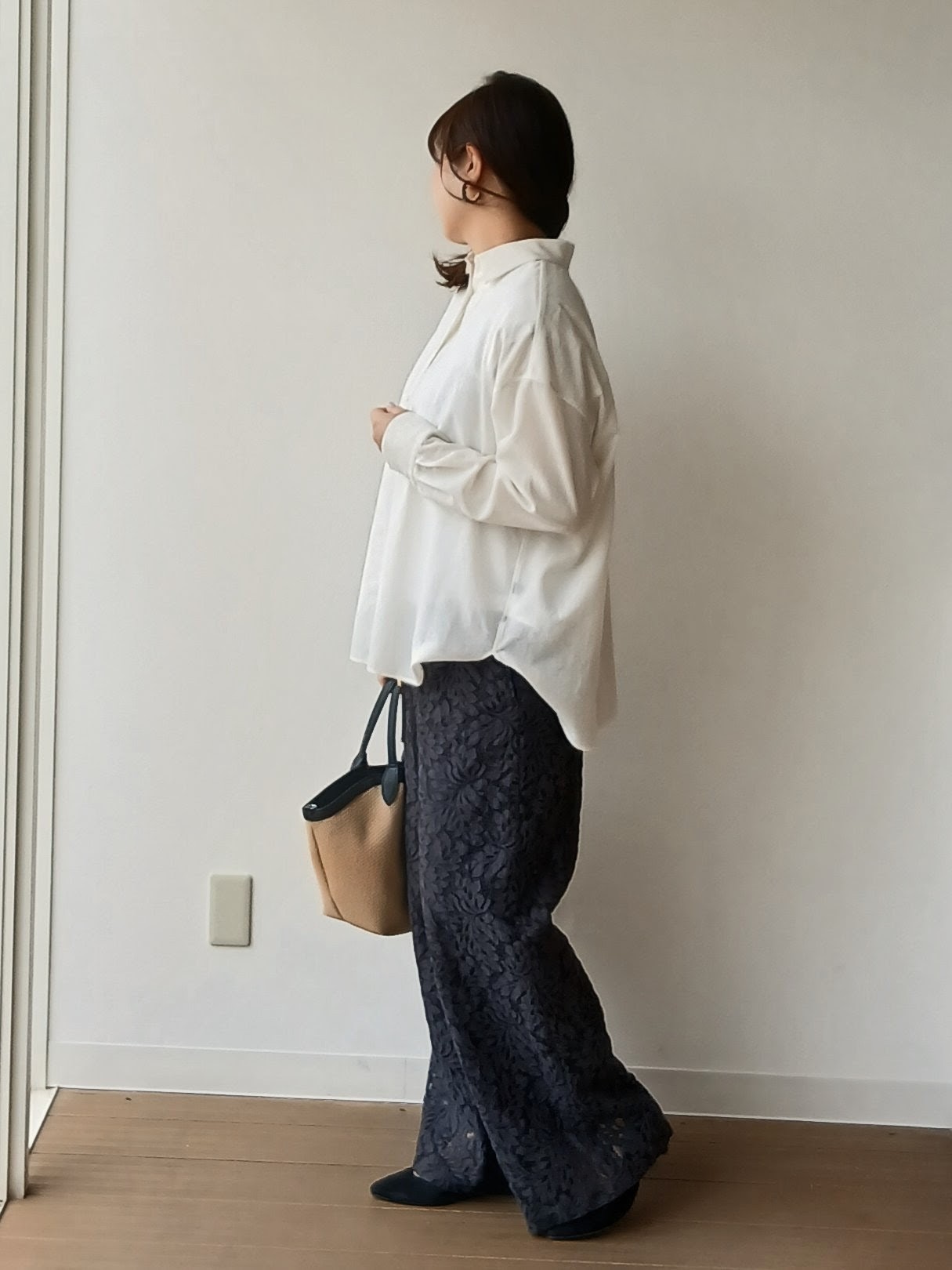 なみきさんの「UNTITLED｜【2WAY/マシンウォッシャブル】カシュクールデザインシャツ」を使ったコーディネート