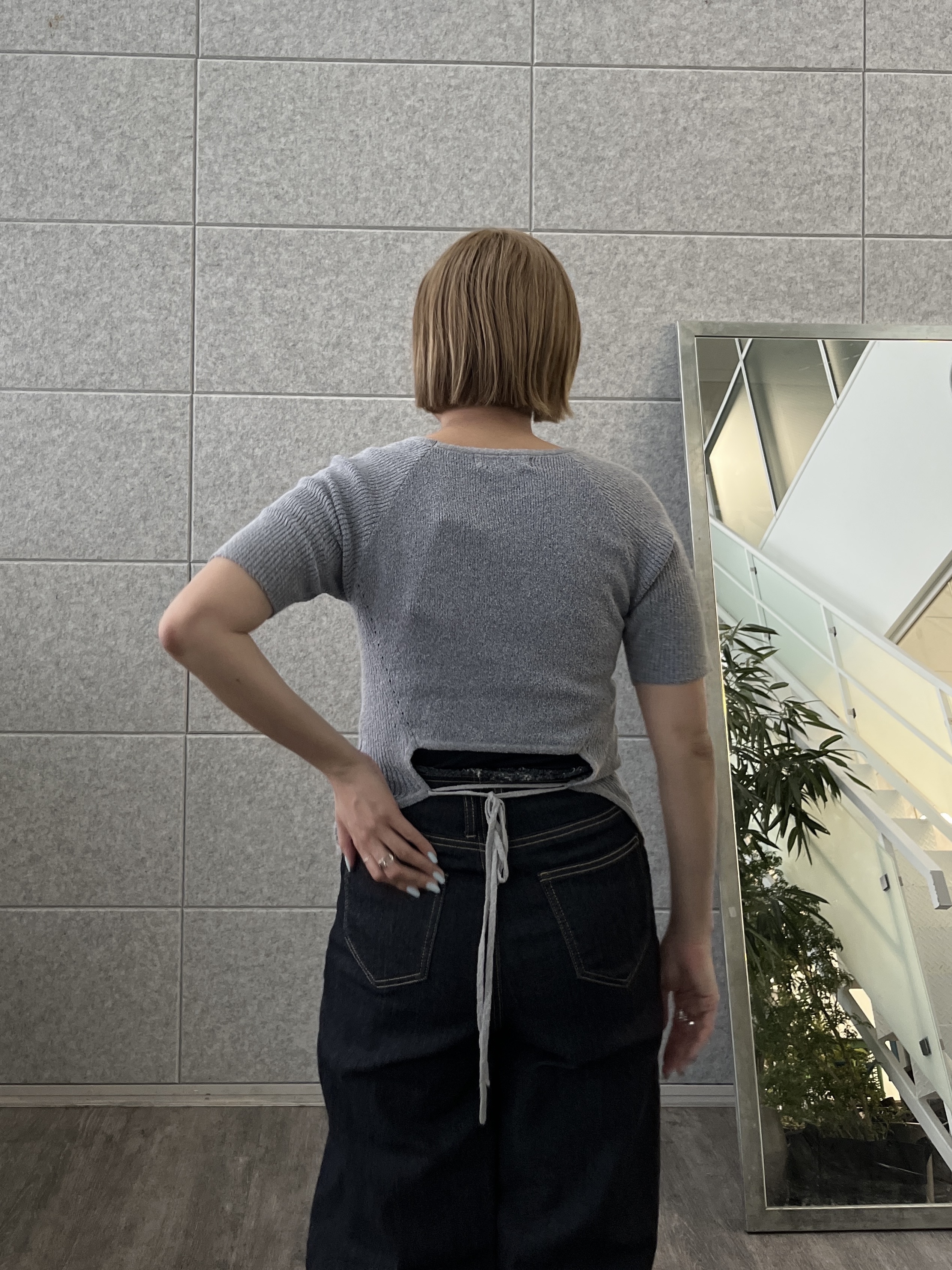 Harukaさんの「INDIVI｜ハイウエストカットオフデニム」を使ったコーディネート