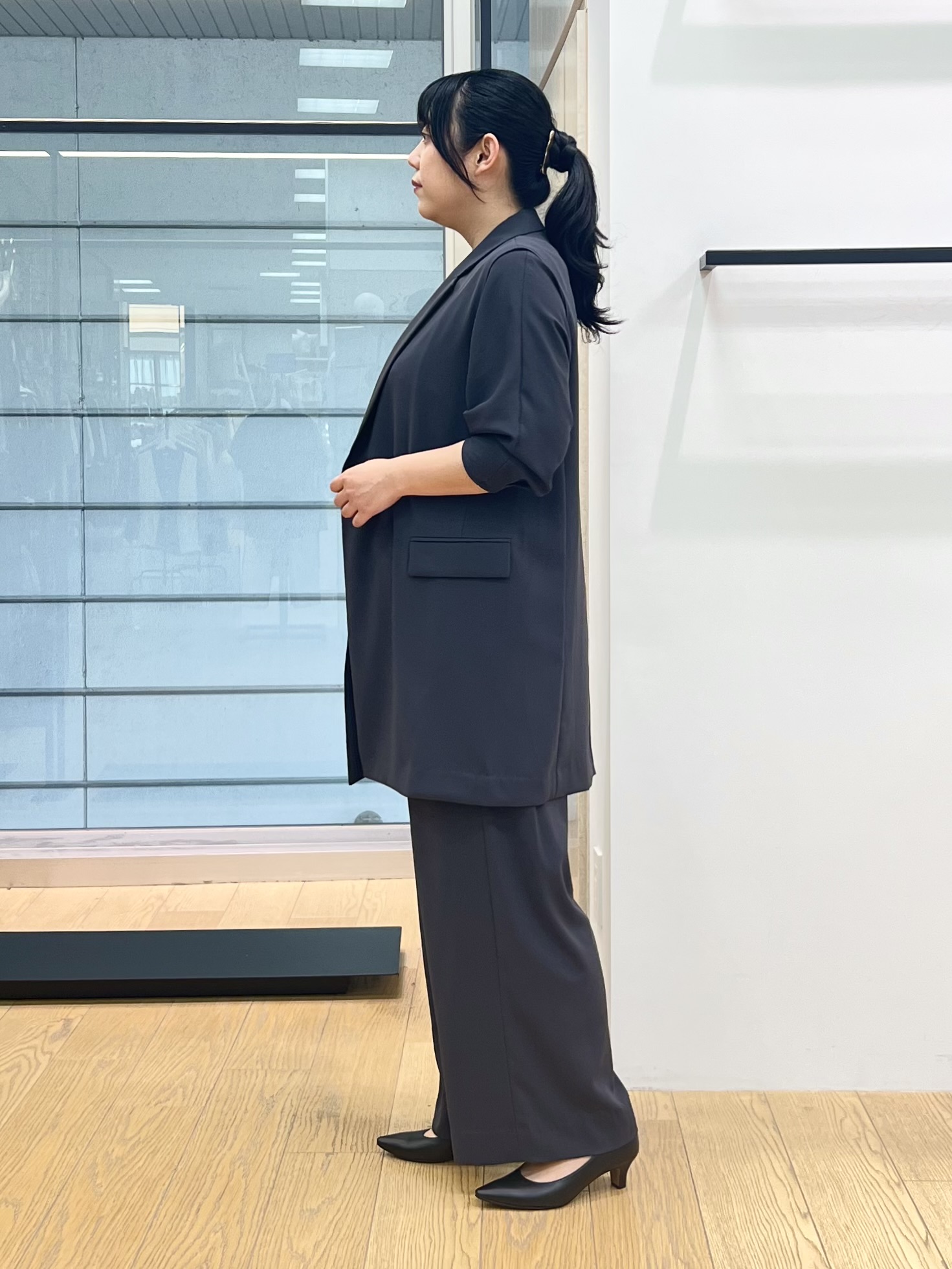 shimaさんの「INDIVI｜【さらに軽く軽快！／着る日傘】颯爽ジレジャケット」を使ったコーディネート