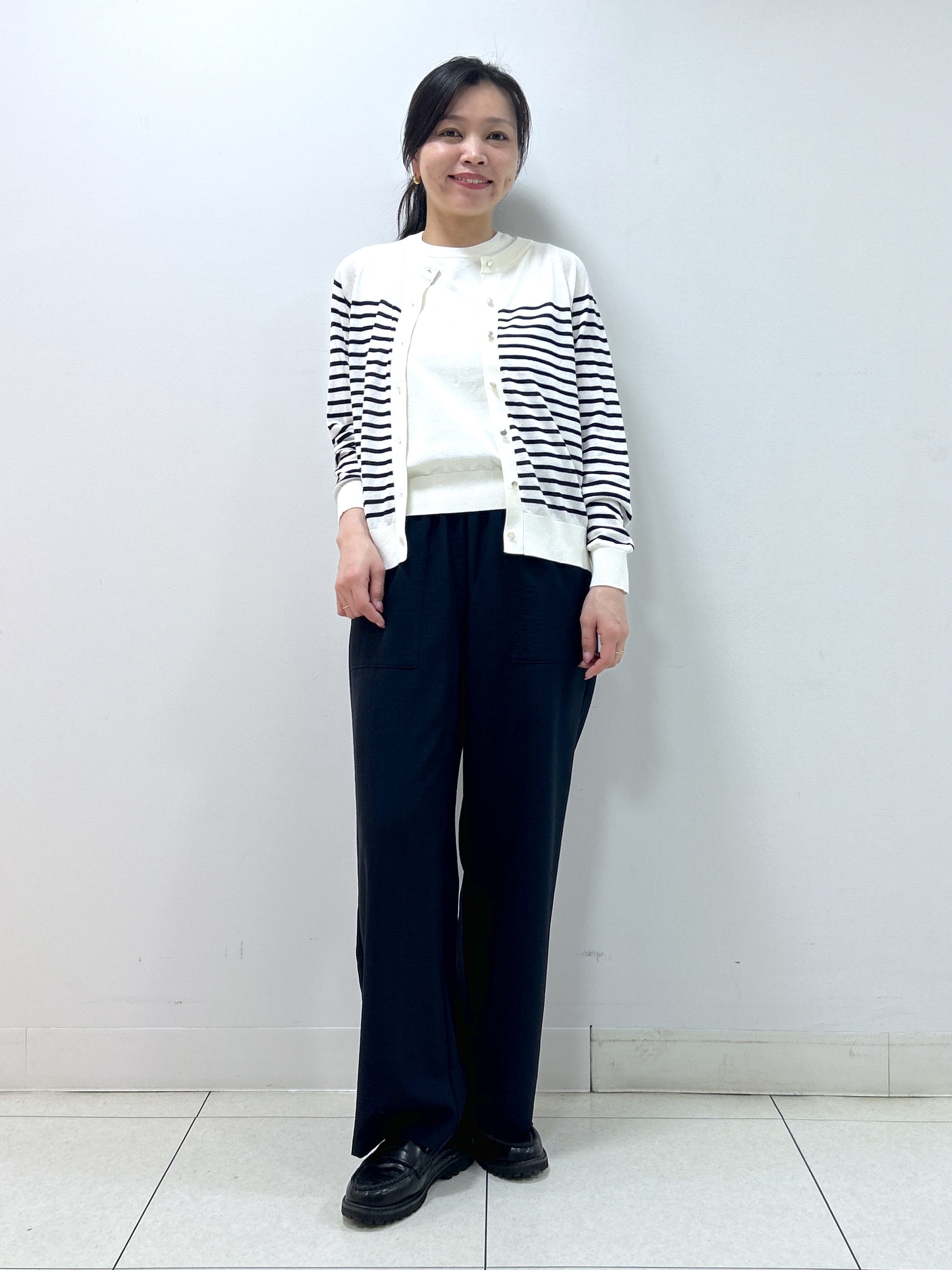 Kaiさんの「Dessin｜【2点セット/洗える】アンサンブルニット」を使ったコーディネート
