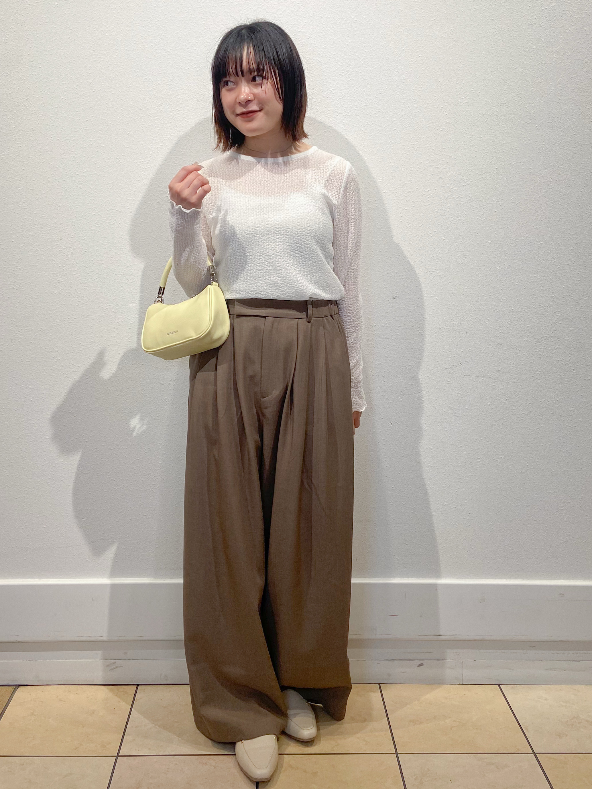 kimiさんの「OPAQUE.CLIP｜ラッセルレーストップス【洗濯機OK】」を使ったコーディネート