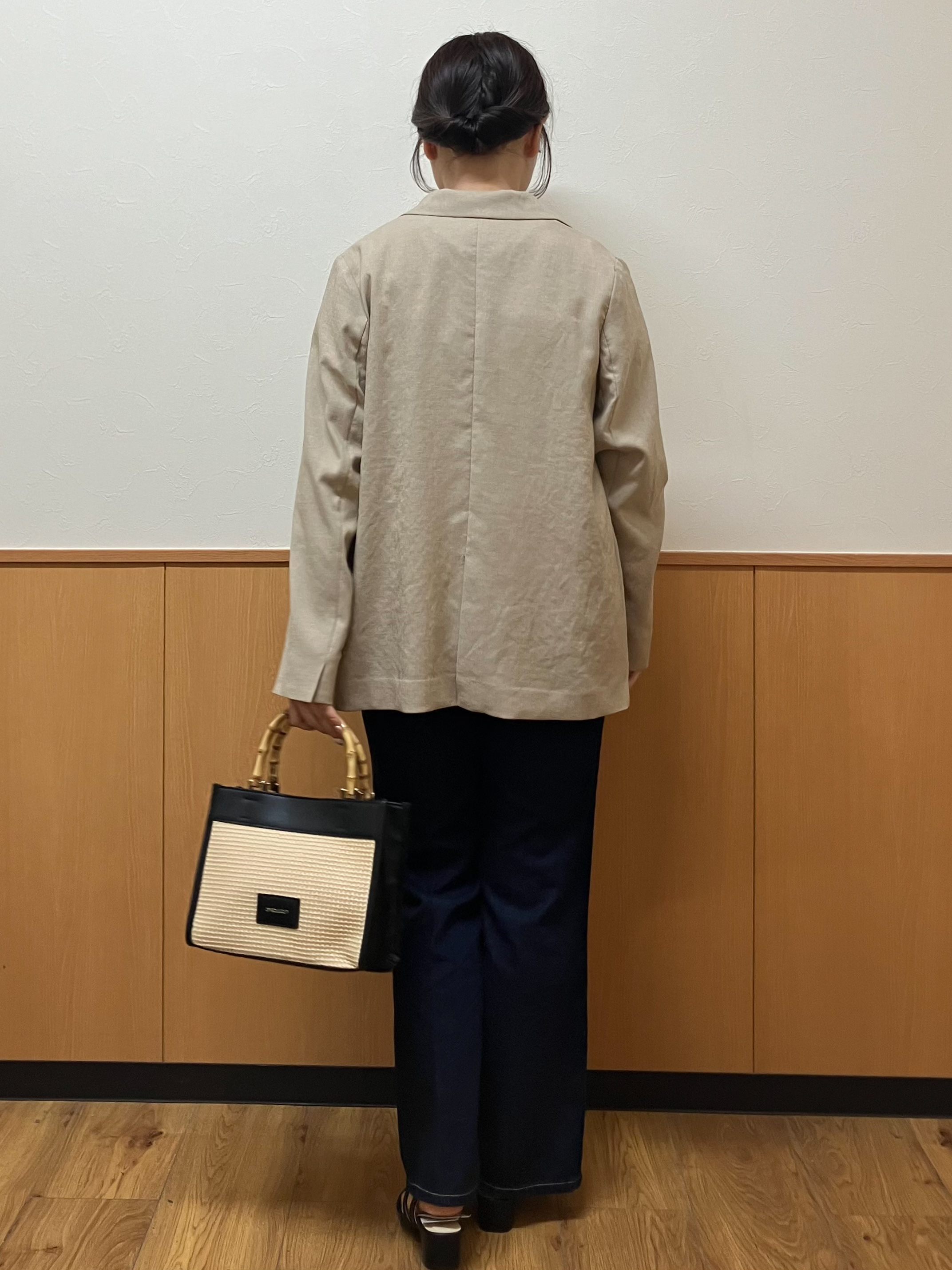 MAYUKIさんの「index｜《再入荷》ダブルブレストテーラードジャケット【接触冷感／吸水速乾／イージーアイロン／防シワ／洗濯機O」を使ったコーディネート