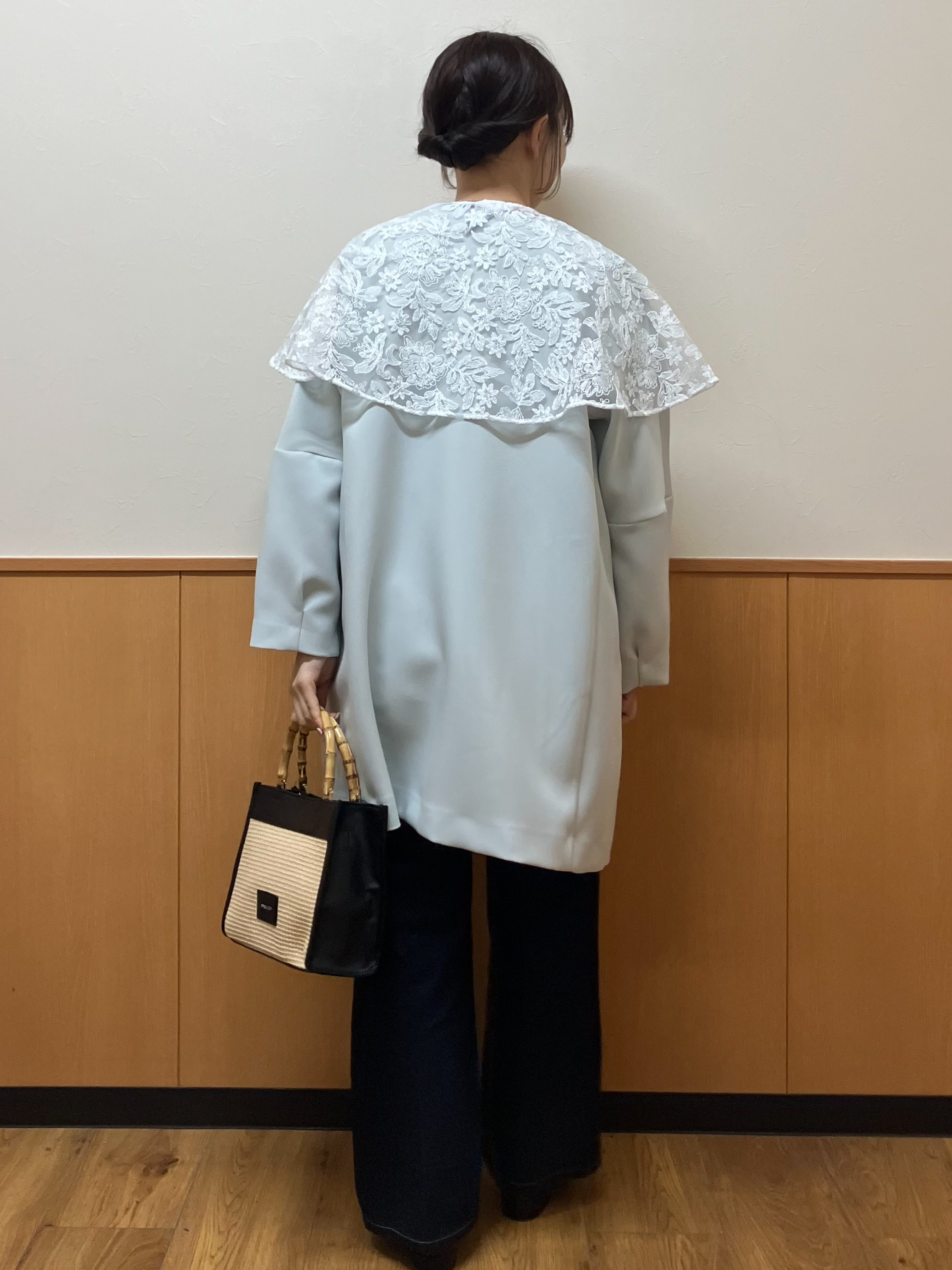 MAYUKIさんの「index｜刺繍レースケープ【洗濯機OK】」を使ったコーディネート