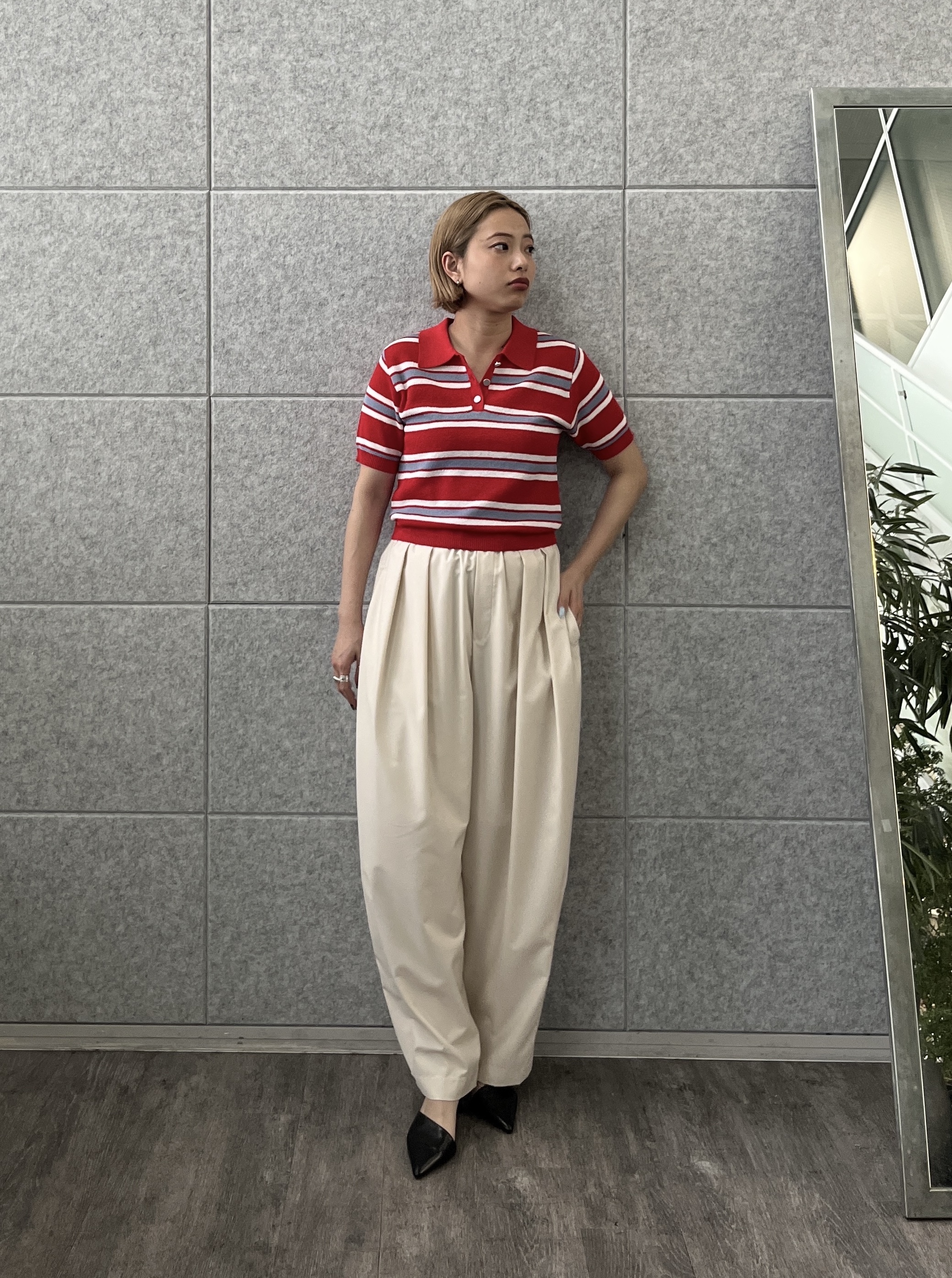 Harukaさんの「INDIVI｜カーヴィーパンツ【接触冷感】」を使ったコーディネート