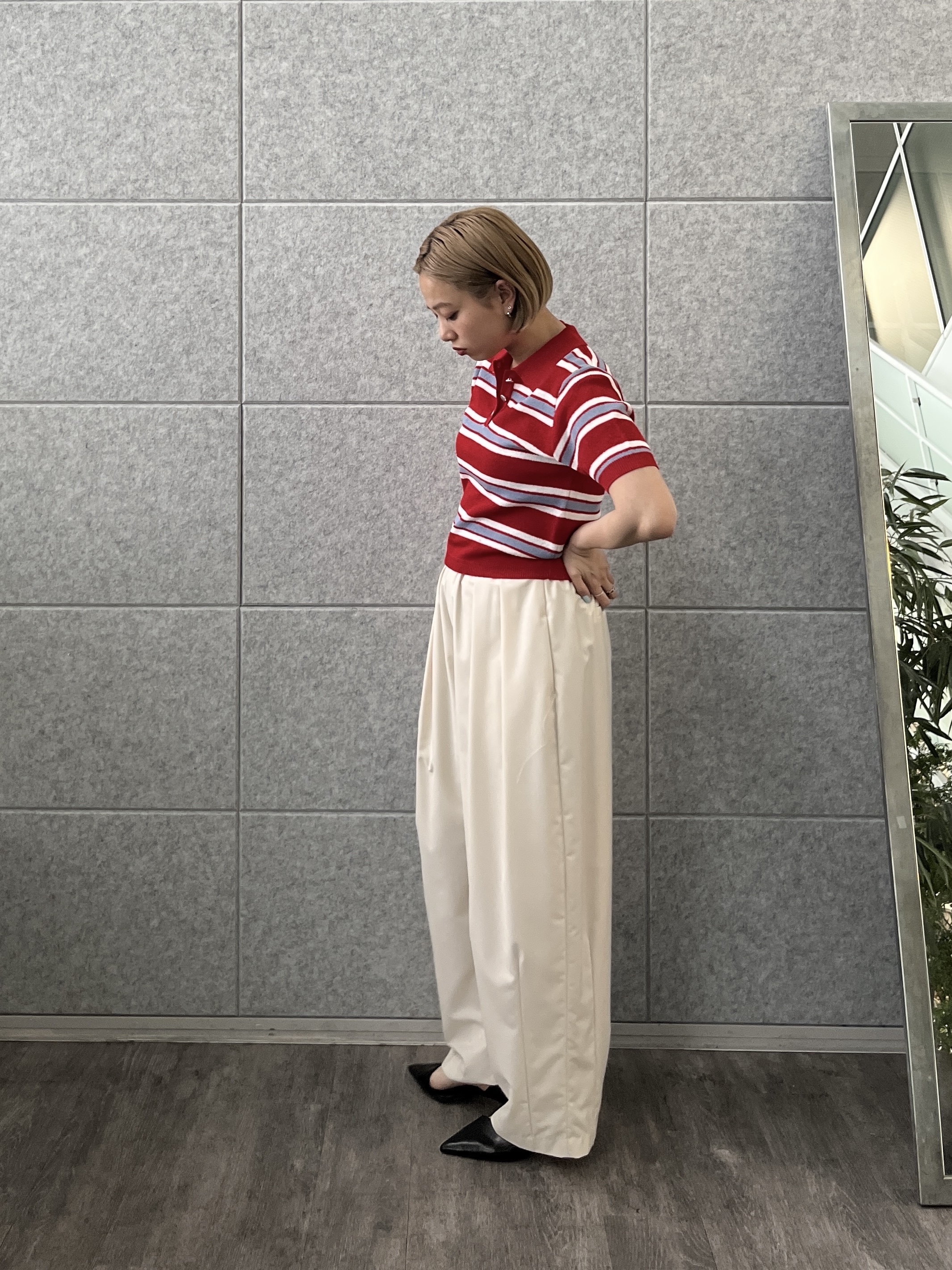 Harukaさんの「INDIVI｜カーヴィーパンツ【接触冷感】」を使ったコーディネート