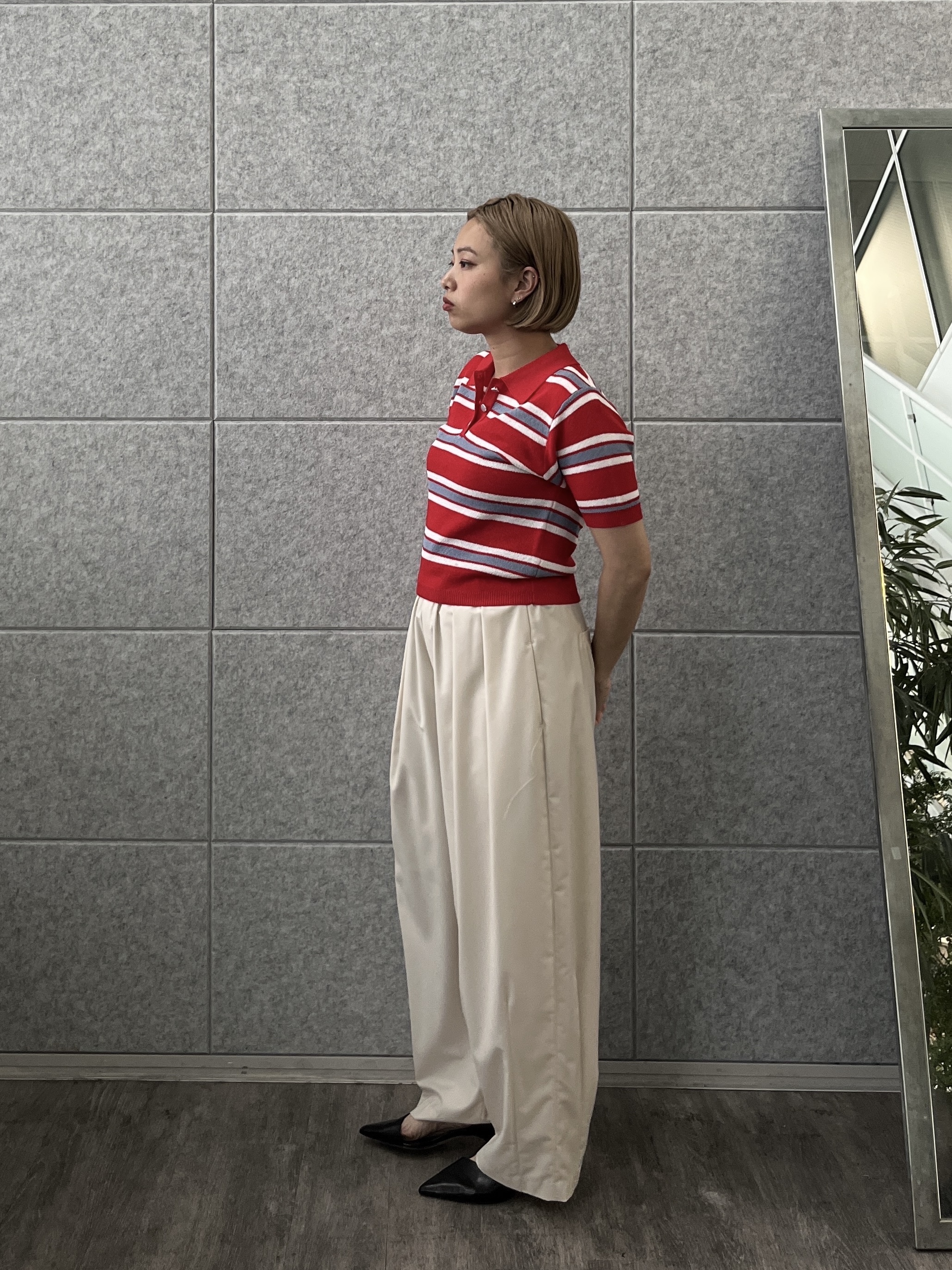Harukaさんの「INDIVI｜カーヴィーパンツ【接触冷感】」を使ったコーディネート