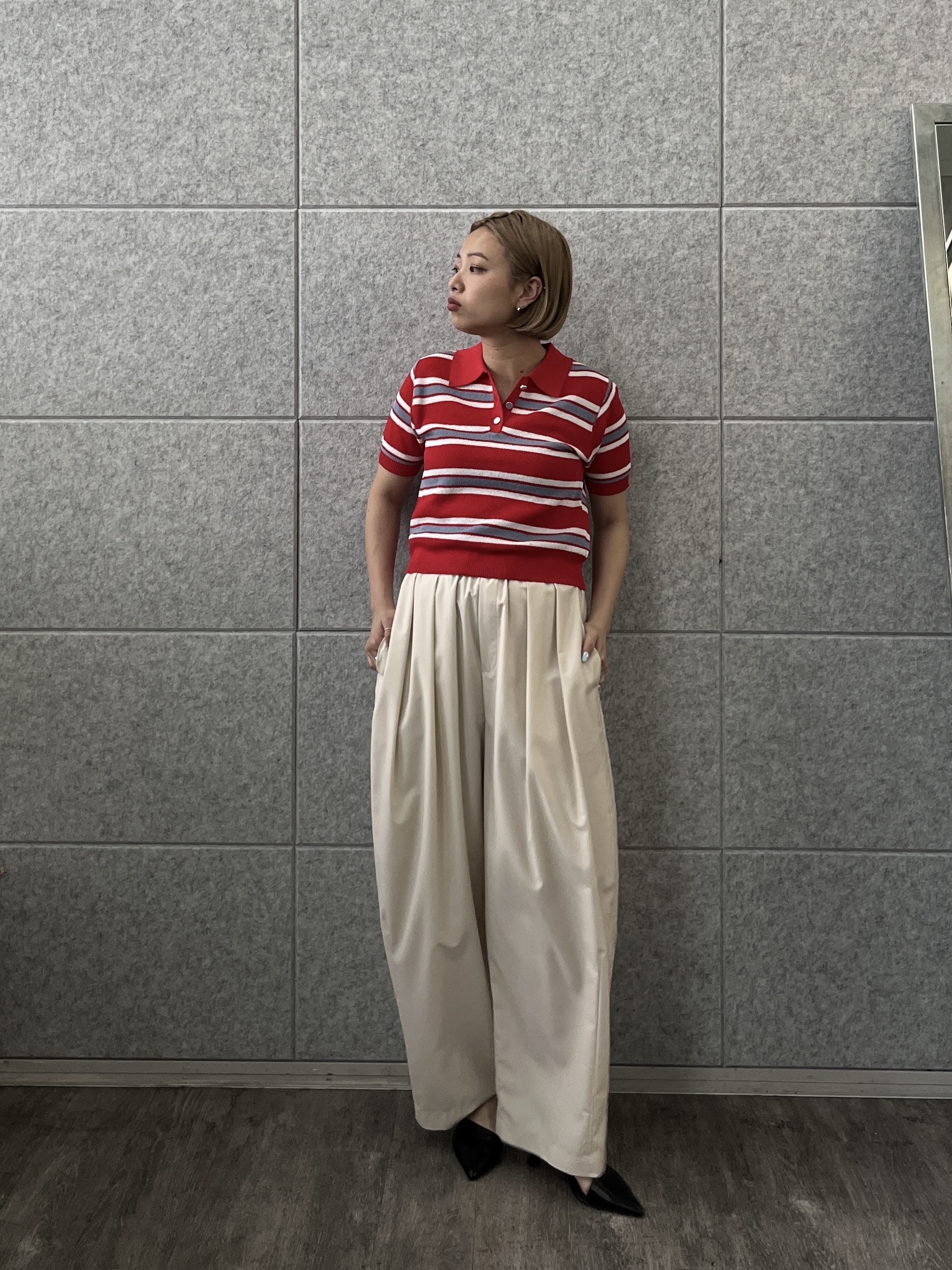 Harukaさんの「INDIVI｜カーヴィーパンツ【接触冷感】」を使ったコーディネート