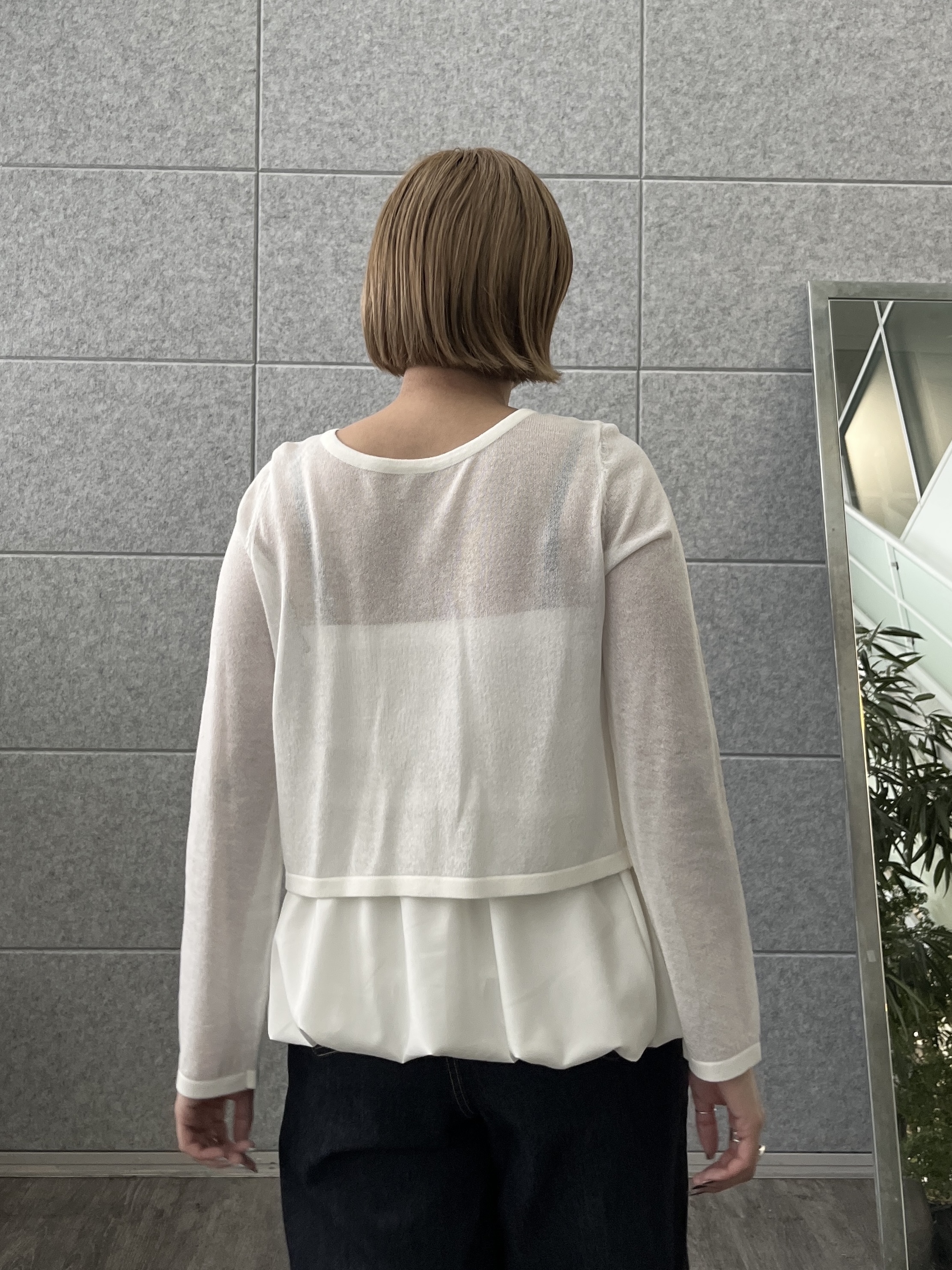 Harukaさんの「INDIVI｜ハイウエストカットオフデニム」を使ったコーディネート