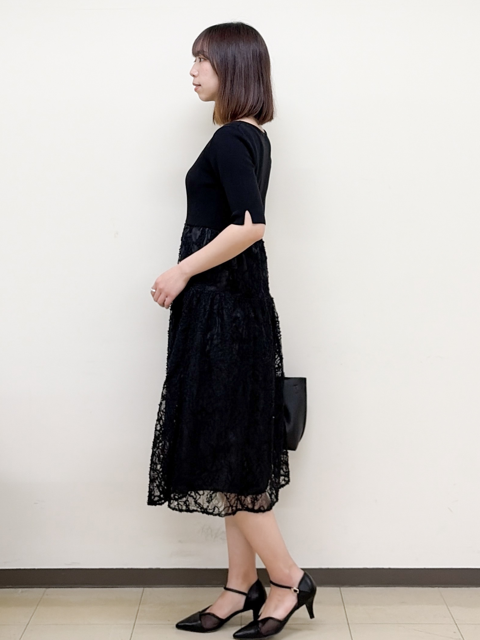 yurinaさんの「index｜《ツインセット》カーディガン&times;ニットドッキングワンピース【洗濯機OK】」を使ったコーディネート