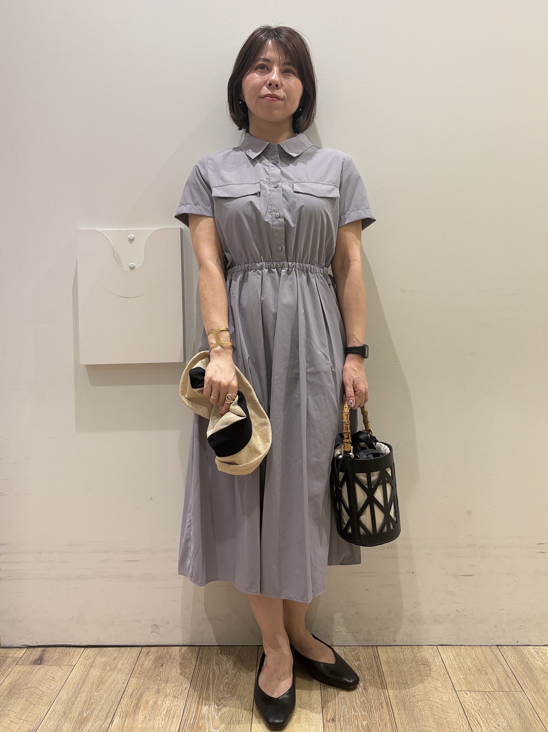 YUKOさんの「index｜ラメ裏毛コンパクトジップパーカー【洗濯機OK】」を使ったコーディネート