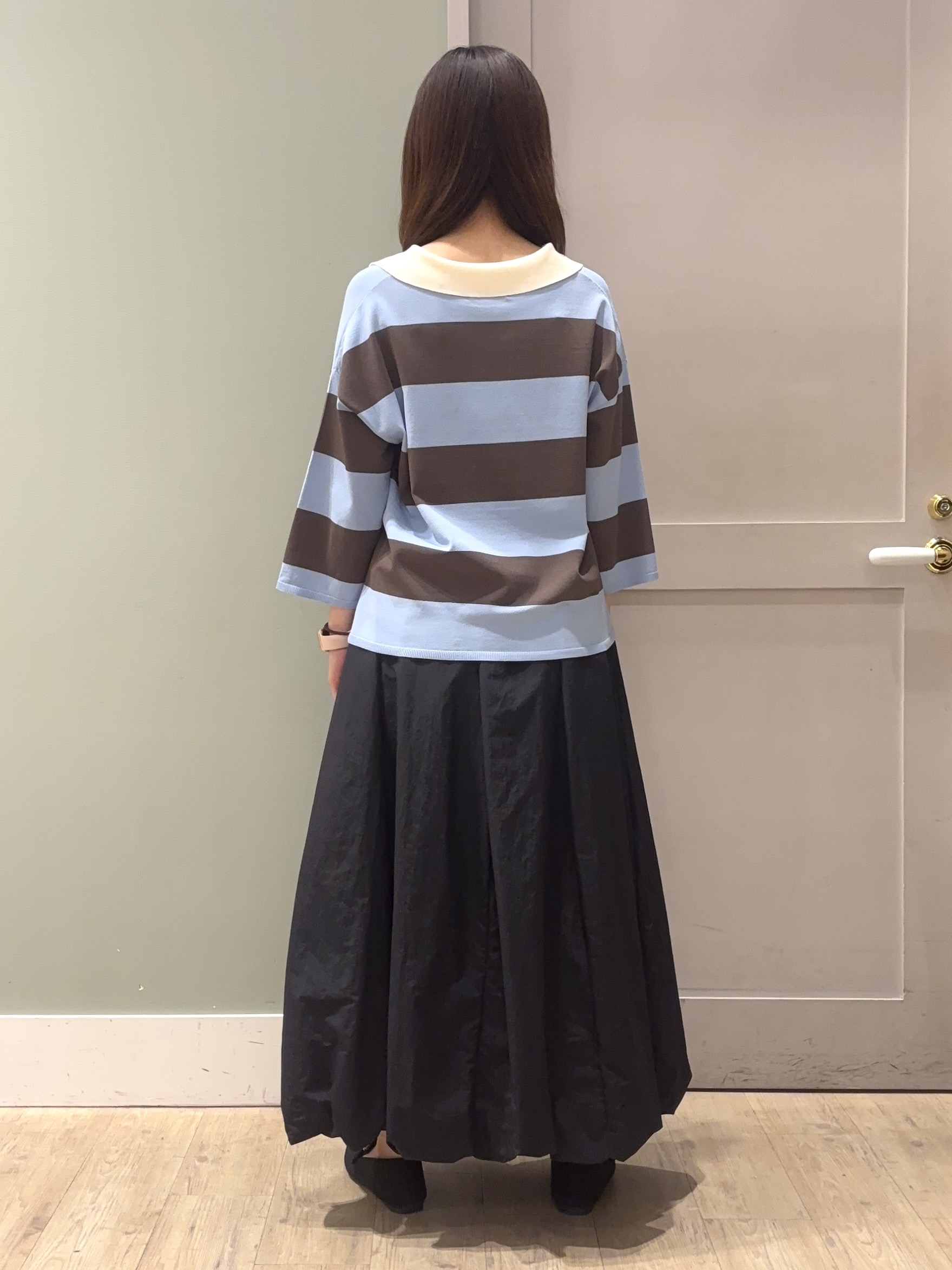 しばみさんの「grove｜【ひんやり＆UVカット】ラガークロップドプルオーバー」を使ったコーディネート