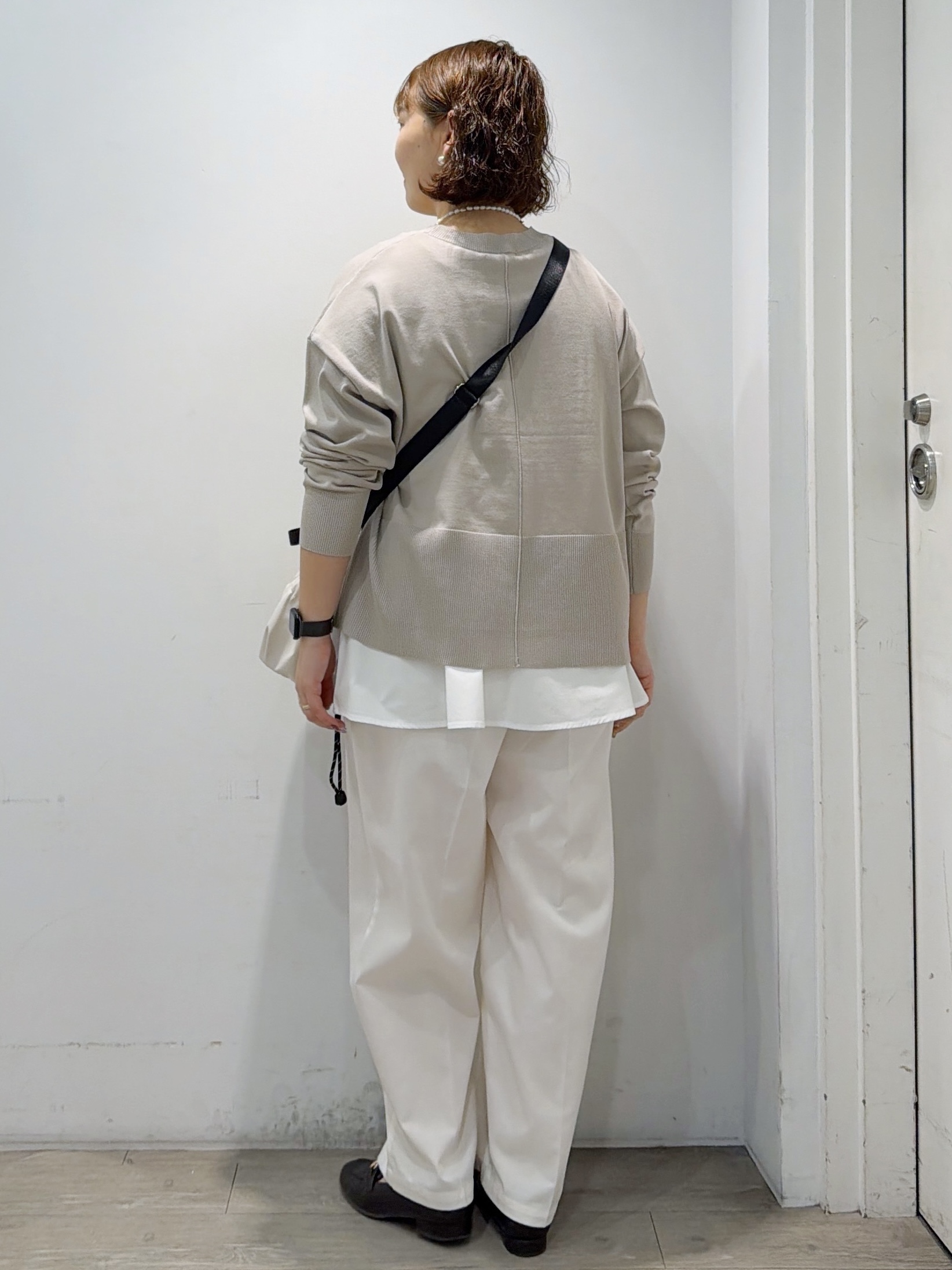 sumicaさんの「OPAQUE.CLIP｜《ツインセット》ワイドニット&times;裾フレアタンクトップ【洗濯機OK】」を使ったコーディネート