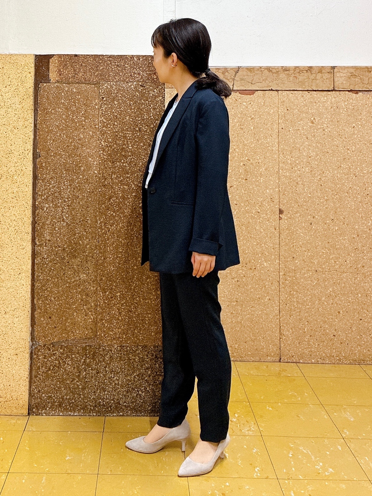 hattoriさんの「INDIVI｜【洗える／UVケア／麻調】シングルジャケット」を使ったコーディネート
