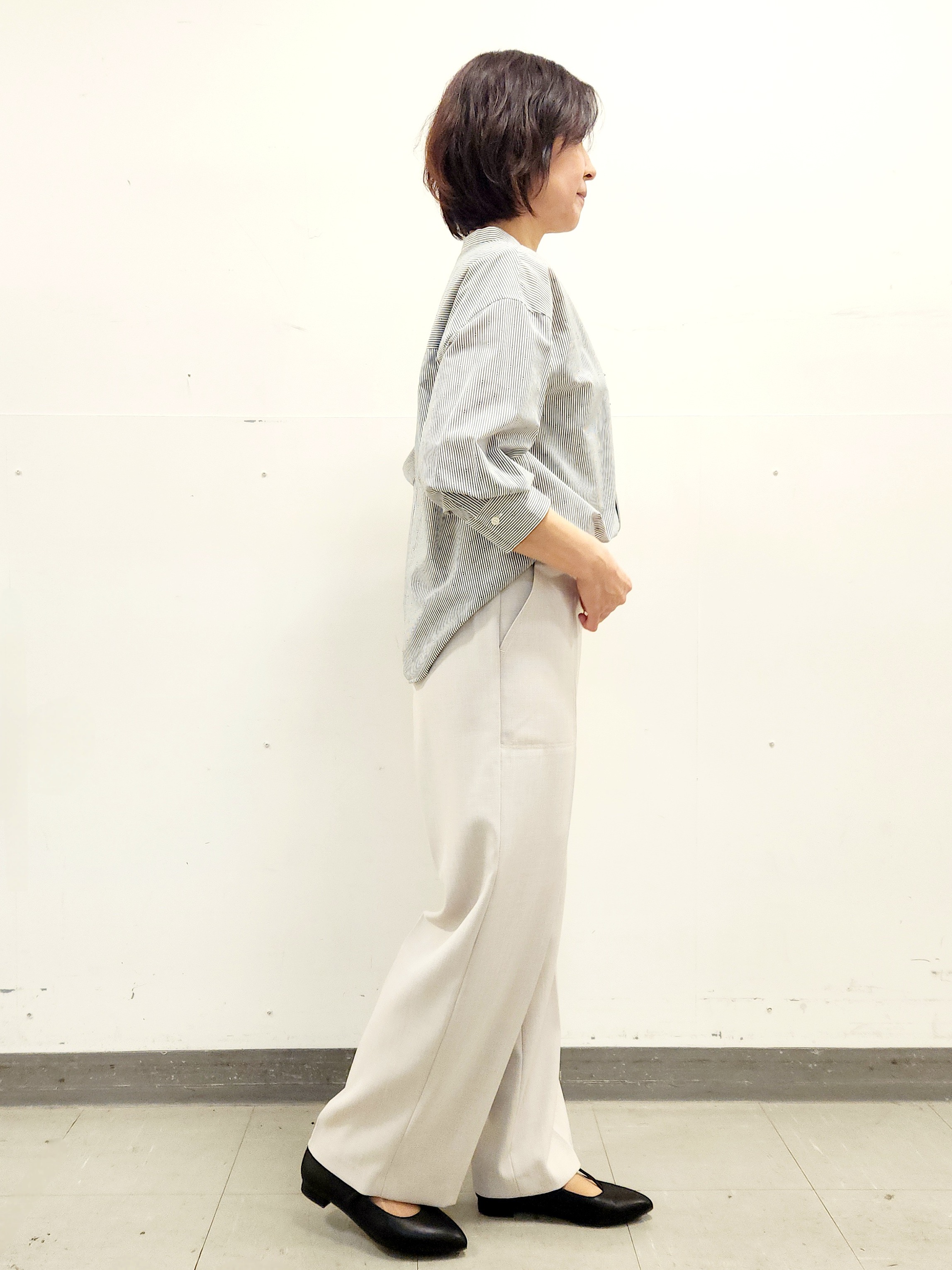 mayumayuさんの「Reflect｜【接触冷感】八分袖フロントフリルブラウス」を使ったコーディネート