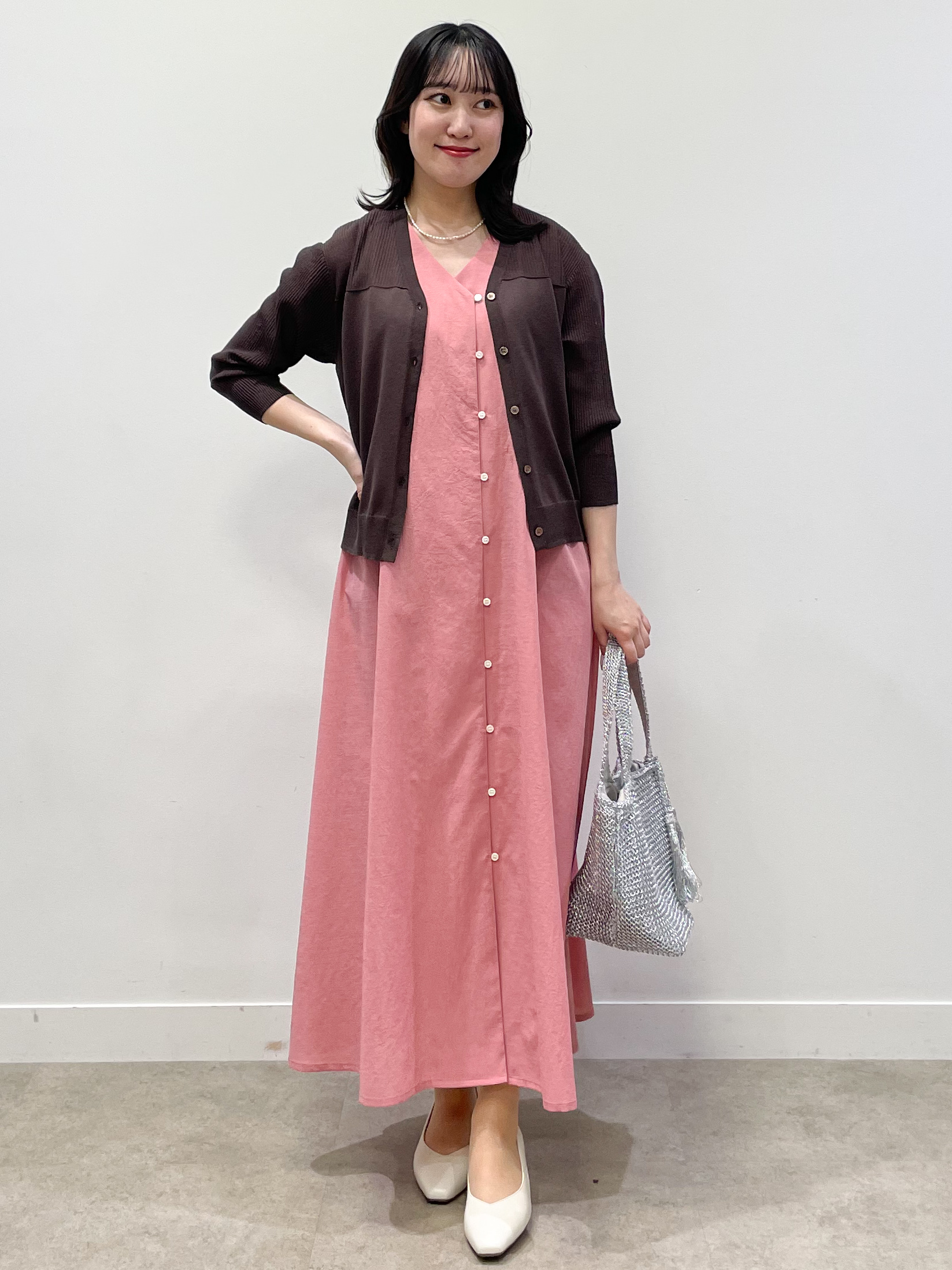 yukariさんの「Reflect｜Vネックニットカーディガン」を使ったコーディネート