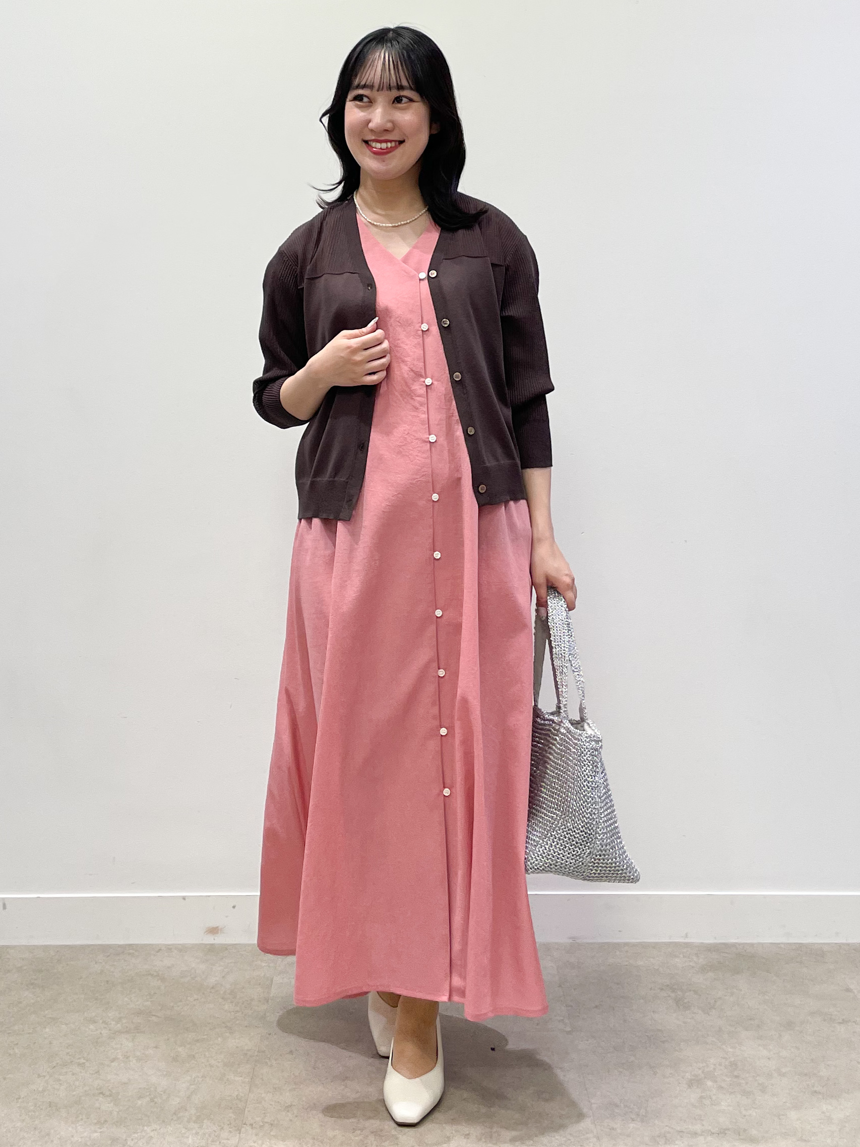 yukariさんの「Reflect｜Vネックニットカーディガン」を使ったコーディネート