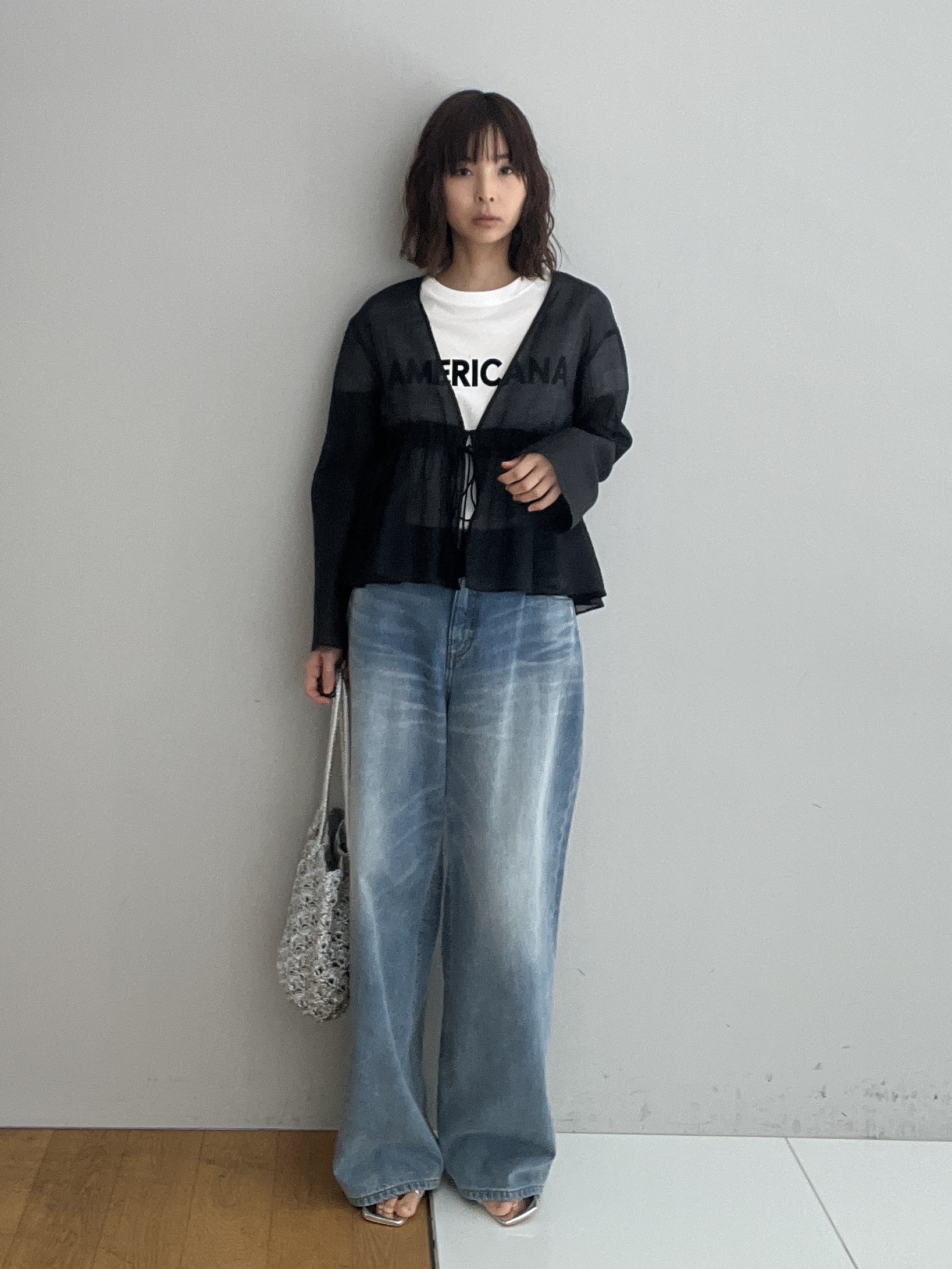misaさんの「DRESSTERIOR｜【セットアップ可】ピークドダブルライトストレッチジャケット」を使ったコーディネート