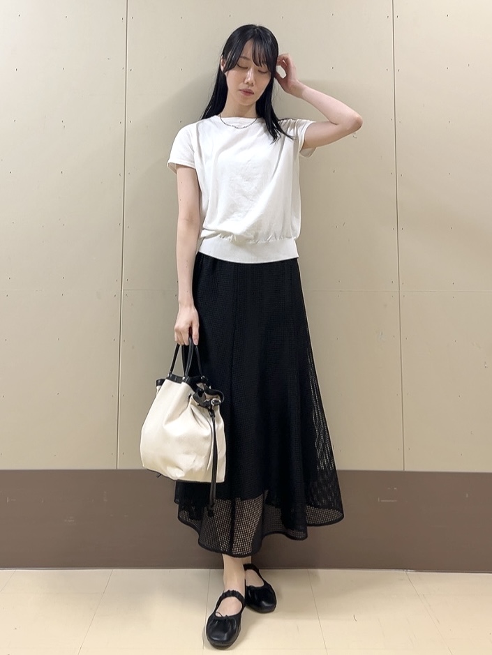 sechiさんの「UNTITLED｜【9色展開/アンサンブル可/洗える】コットンベーシックニット」を使ったコーディネート