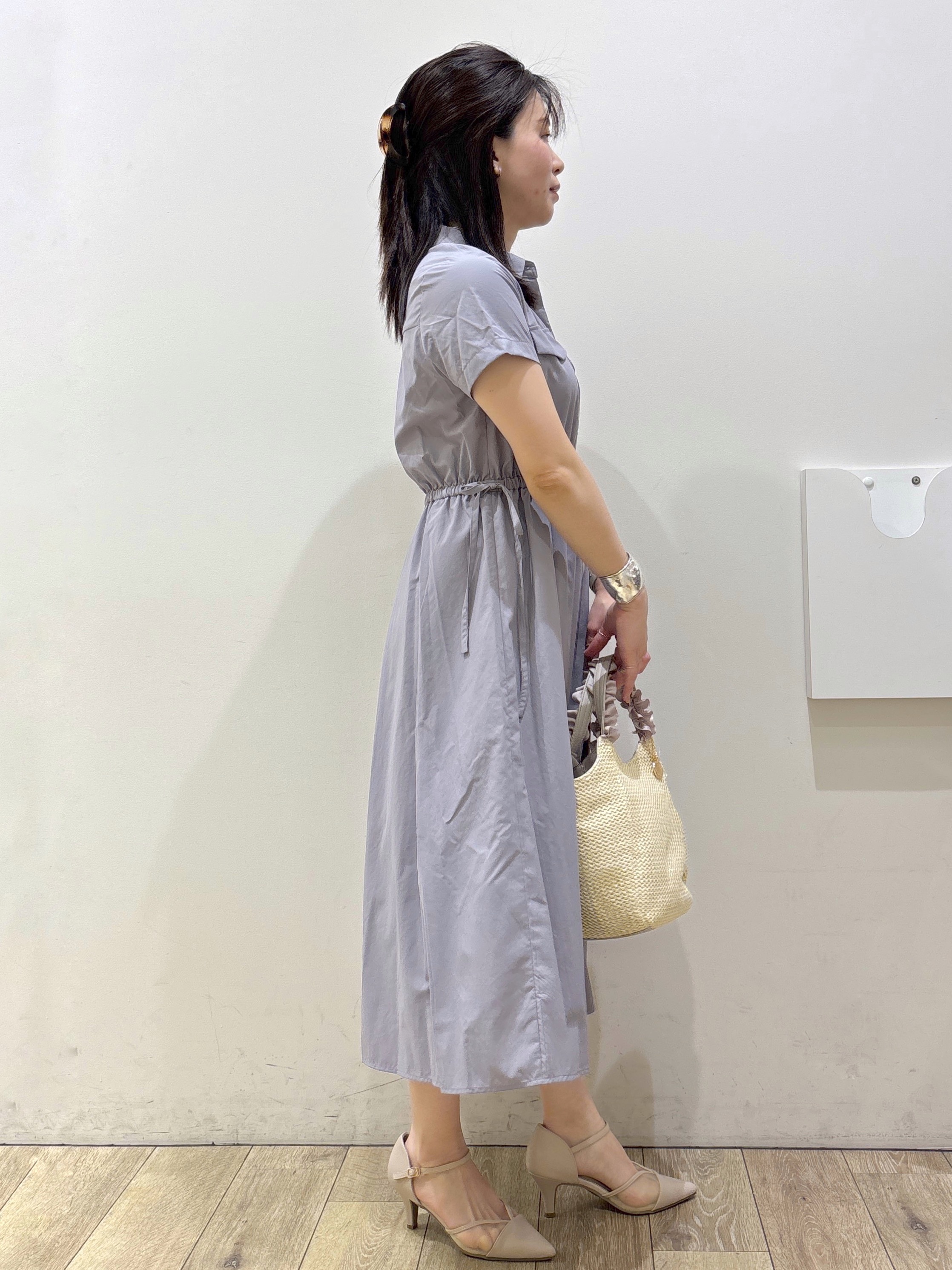 mameさんの「OPAQUE.CLIP｜シアー幾何刺繍カーディガン【洗濯機OK】」を使ったコーディネート