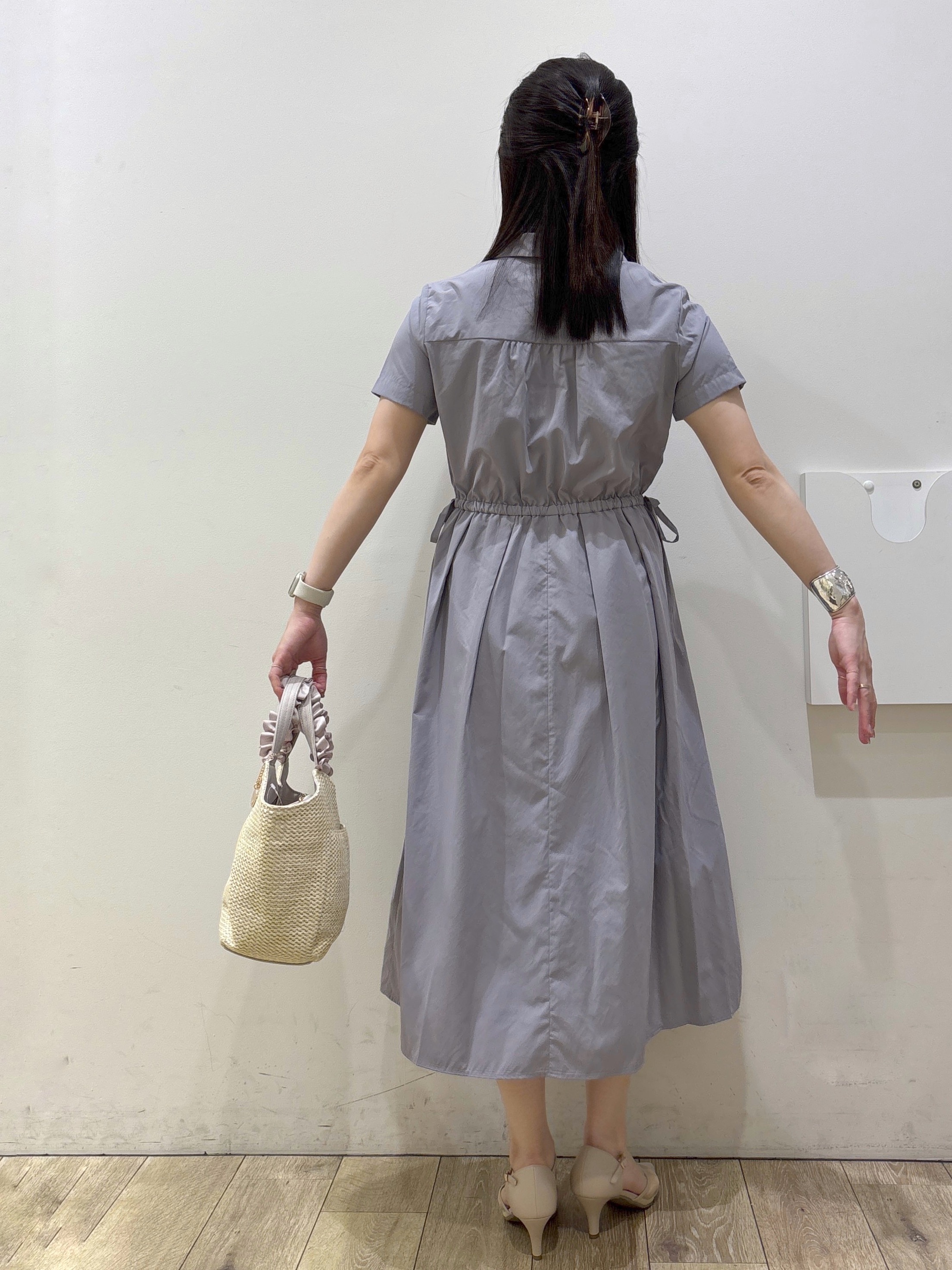 mameさんの「OPAQUE.CLIP｜シアー幾何刺繍カーディガン【洗濯機OK】」を使ったコーディネート