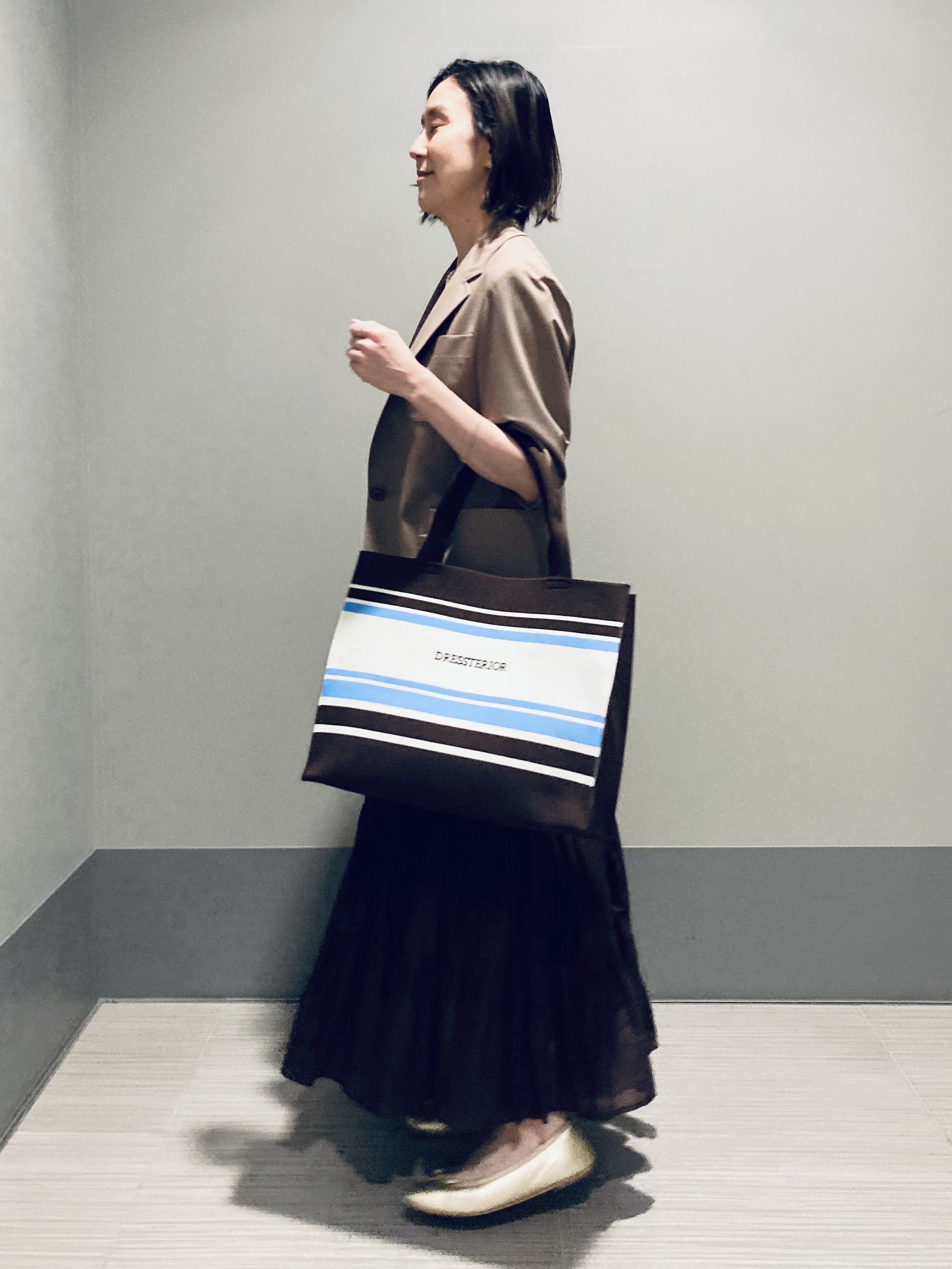 Furuさんの「DRESSTERIOR｜【接触冷感/セットアップ可】 2WAYストレッチスリークオータージャケット」を使ったコーディネート