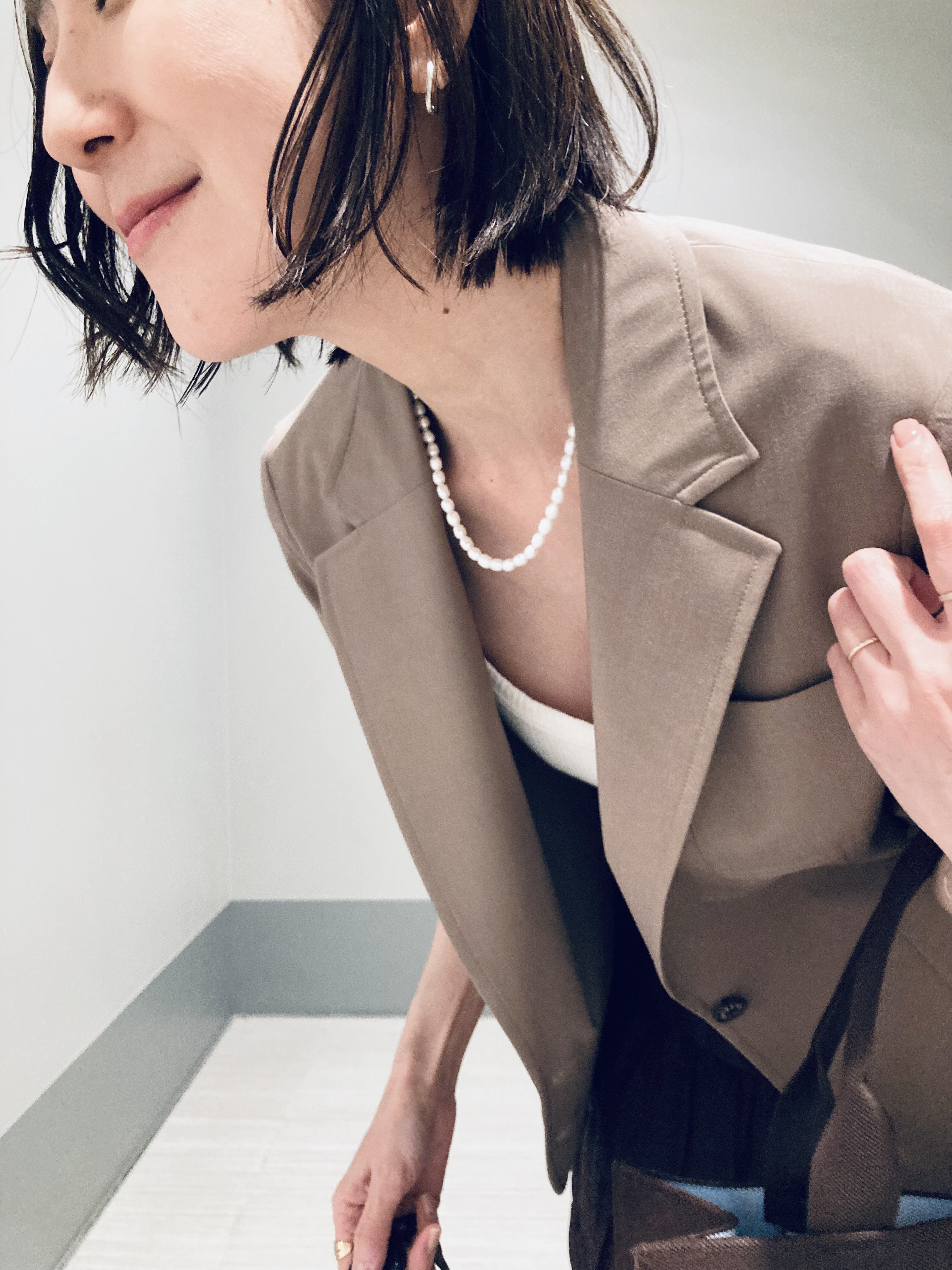 Furuさんの「DRESSTERIOR｜【接触冷感/セットアップ可】 2WAYストレッチスリークオータージャケット」を使ったコーディネート