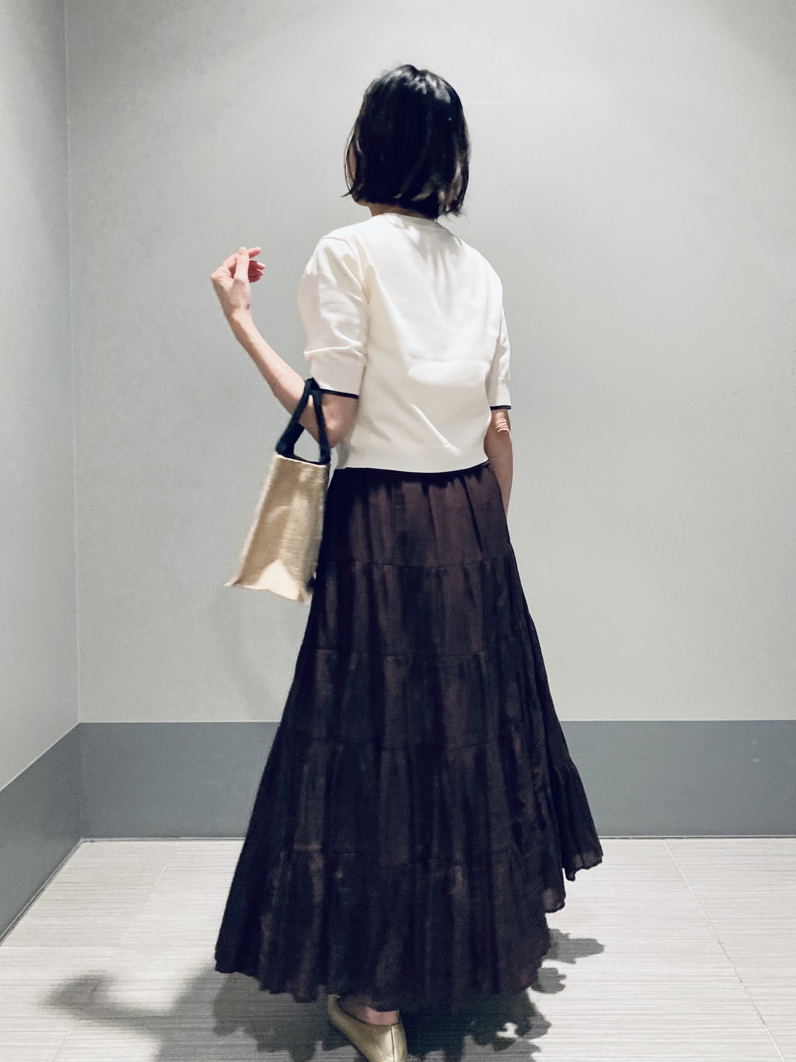 Furuさんの「DRESSTERIOR｜【再入荷】コットンボイルティアードスカート」を使ったコーディネート