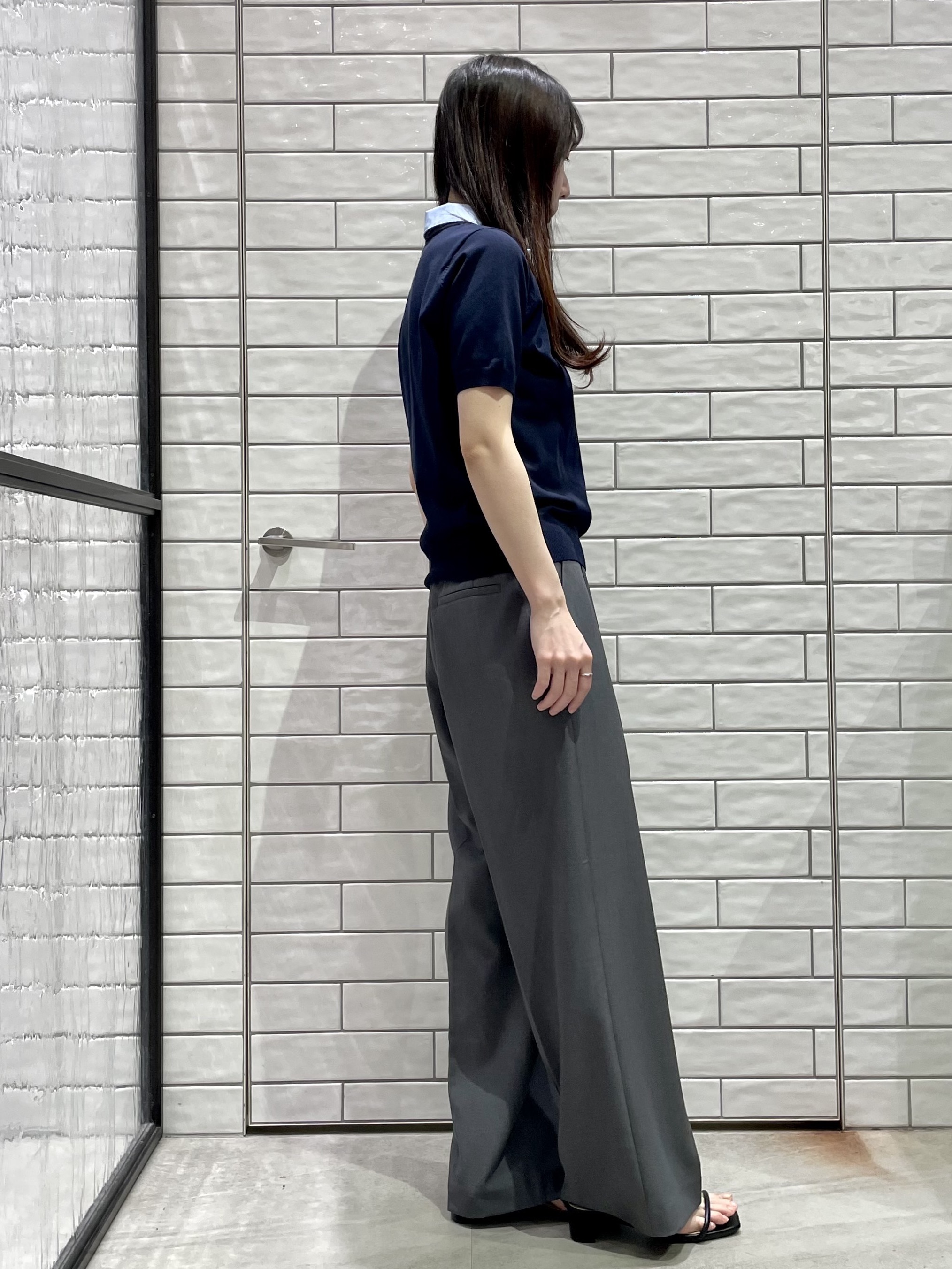 ayakaさんの「OPAQUE.CLIP｜2WAY衿付きニット【洗濯機OK】」を使ったコーディネート