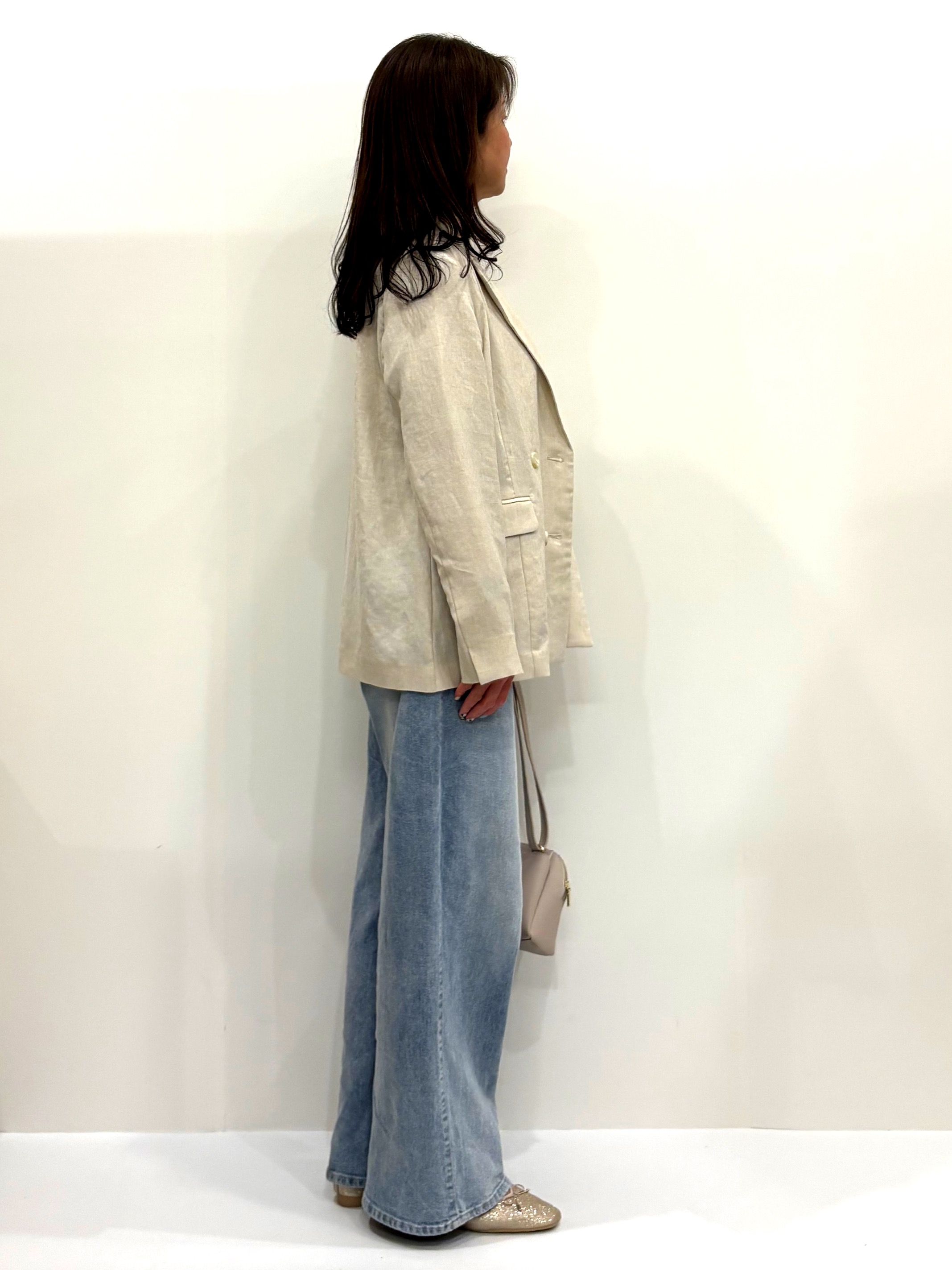 Satoさんの「OPAQUE.CLIP｜【UV／接触冷感】ダブルブレストジャケット《防シワ加工／洗える》」を使ったコーディネート