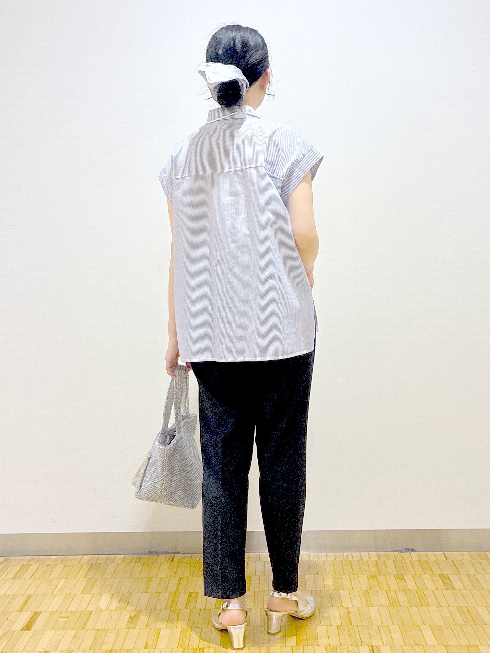  beni_gingerさんの「Reflect｜【接触冷感】フレンチスリーブシャツブラウス」を使ったコーディネート