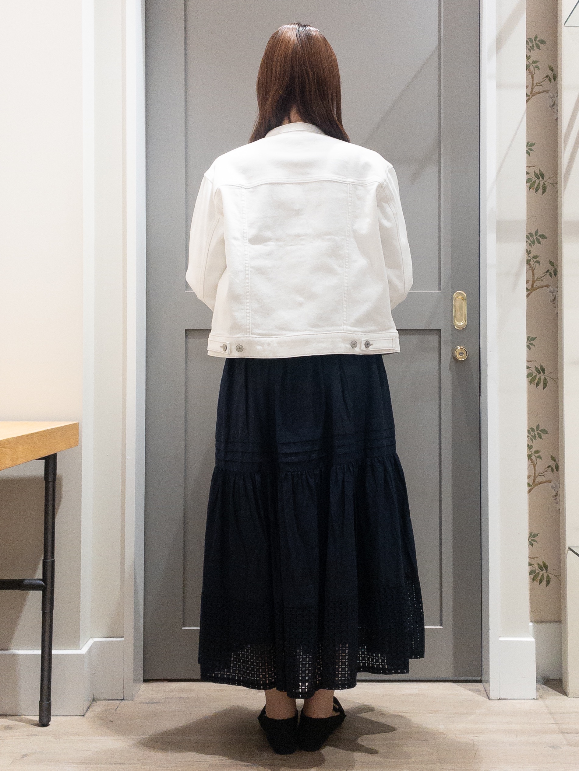 おみつさんの「grove｜着心地軽やか、動きやすいストレッチデニムジャケット」を使ったコーディネート
